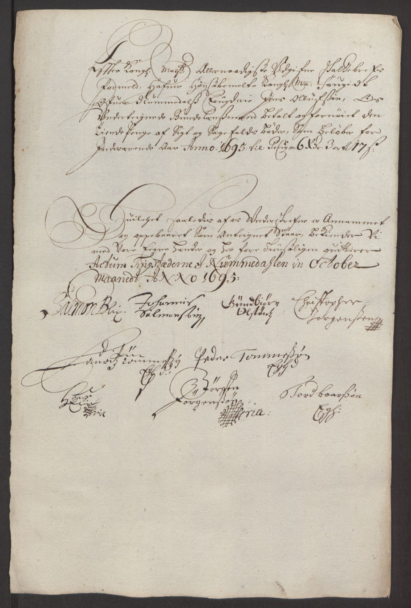 Rentekammeret inntil 1814, Reviderte regnskaper, Fogderegnskap, AV/RA-EA-4092/R64/L4424: Fogderegnskap Namdal, 1692-1695, s. 515