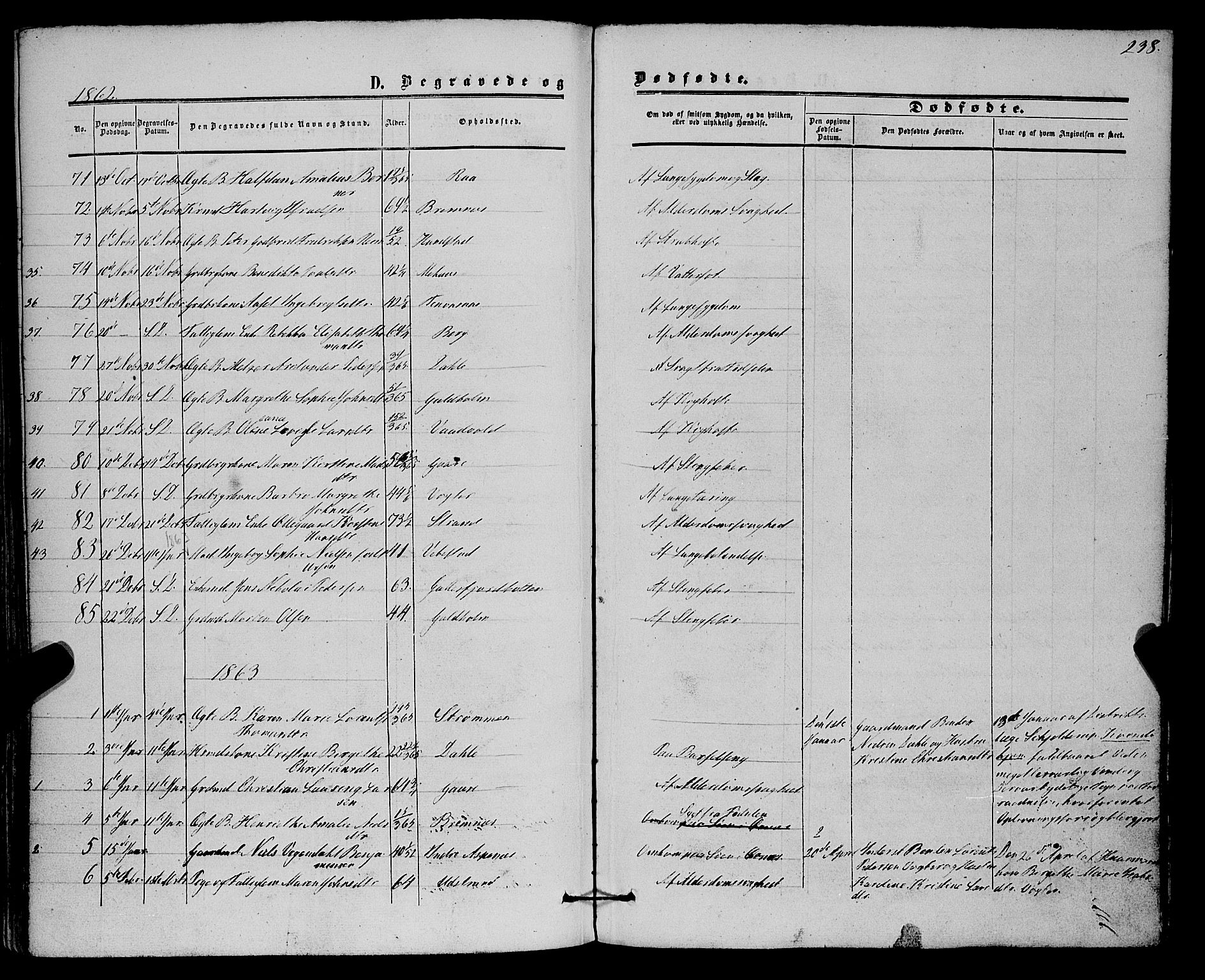 Kvæfjord sokneprestkontor, SATØ/S-1323/G/Ga/Gaa/L0004kirke: Ministerialbok nr. 4, 1857-1877, s. 238