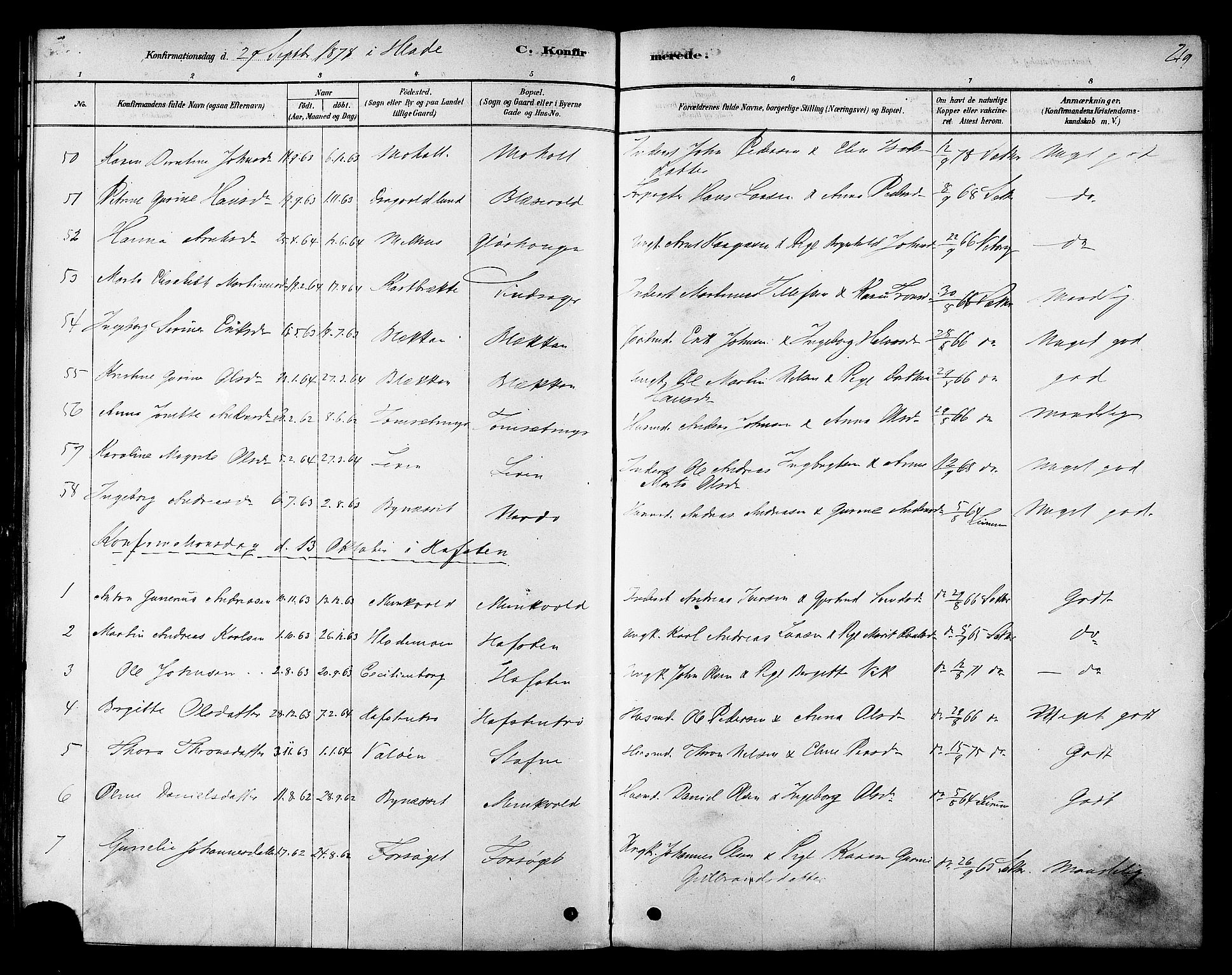 Ministerialprotokoller, klokkerbøker og fødselsregistre - Sør-Trøndelag, SAT/A-1456/606/L0294: Ministerialbok nr. 606A09, 1878-1886, s. 219