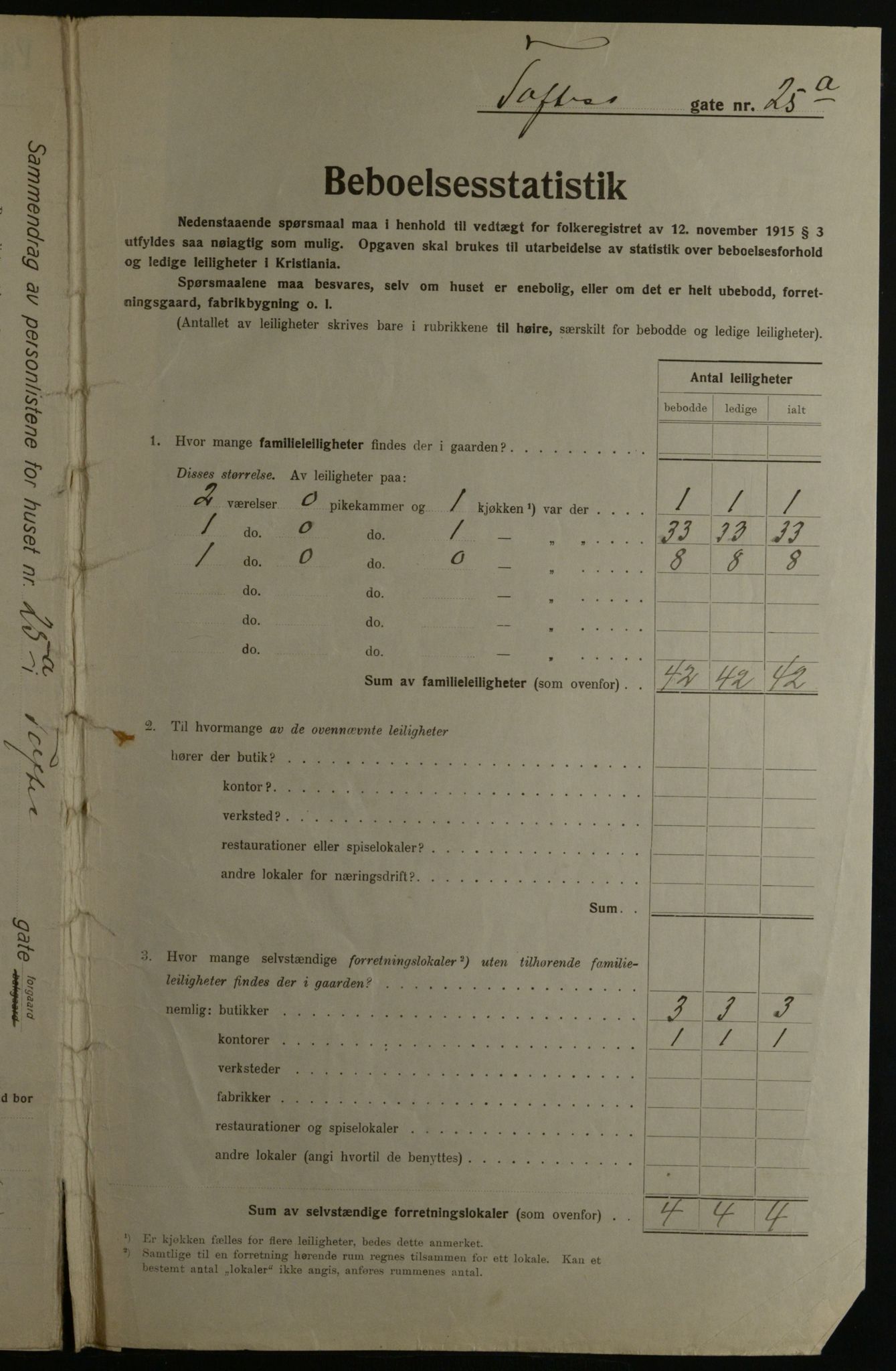 OBA, Kommunal folketelling 1.12.1923 for Kristiania, 1923, s. 123613