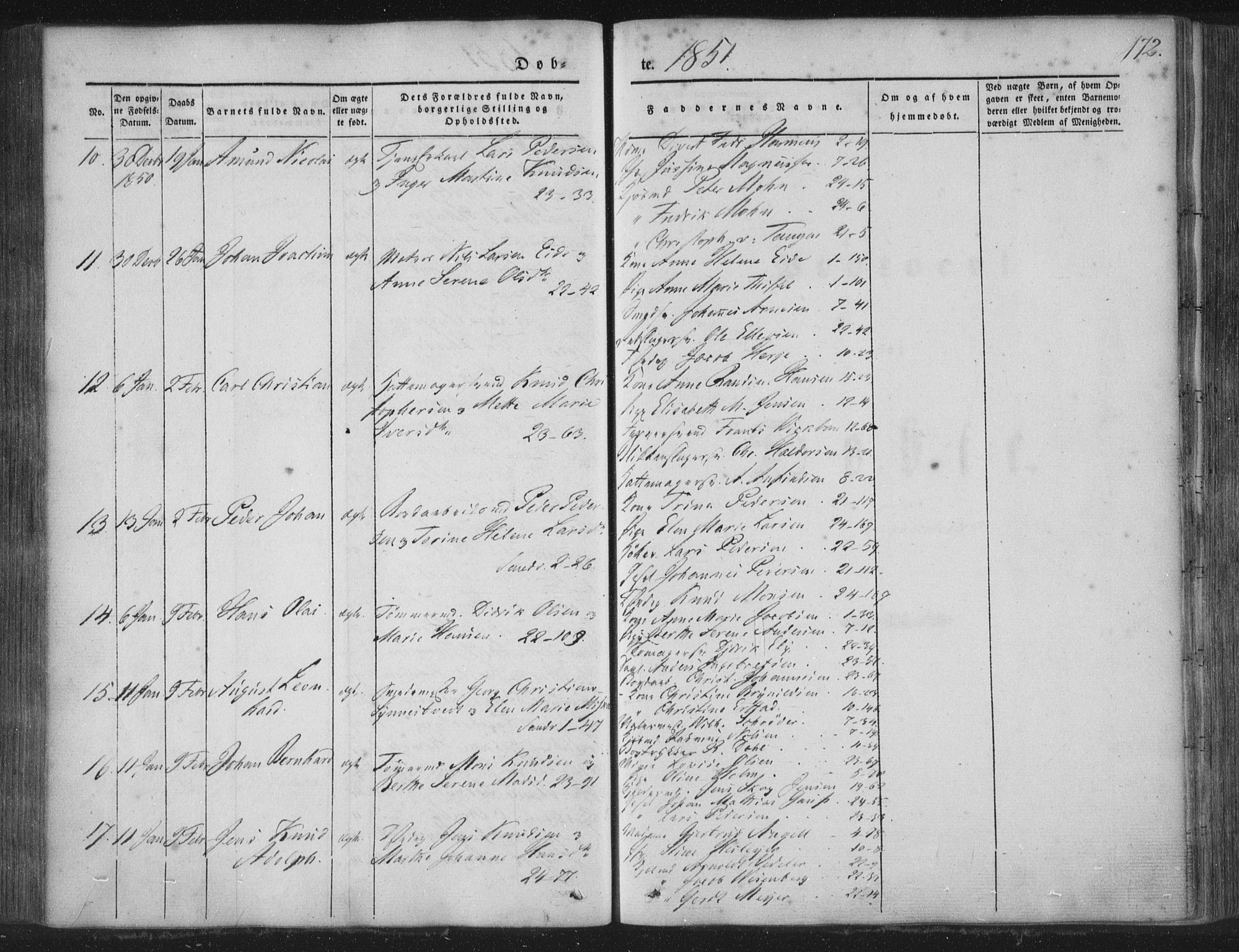 Korskirken sokneprestembete, SAB/A-76101/H/Haa/L0016: Ministerialbok nr. B 2, 1841-1851, s. 172
