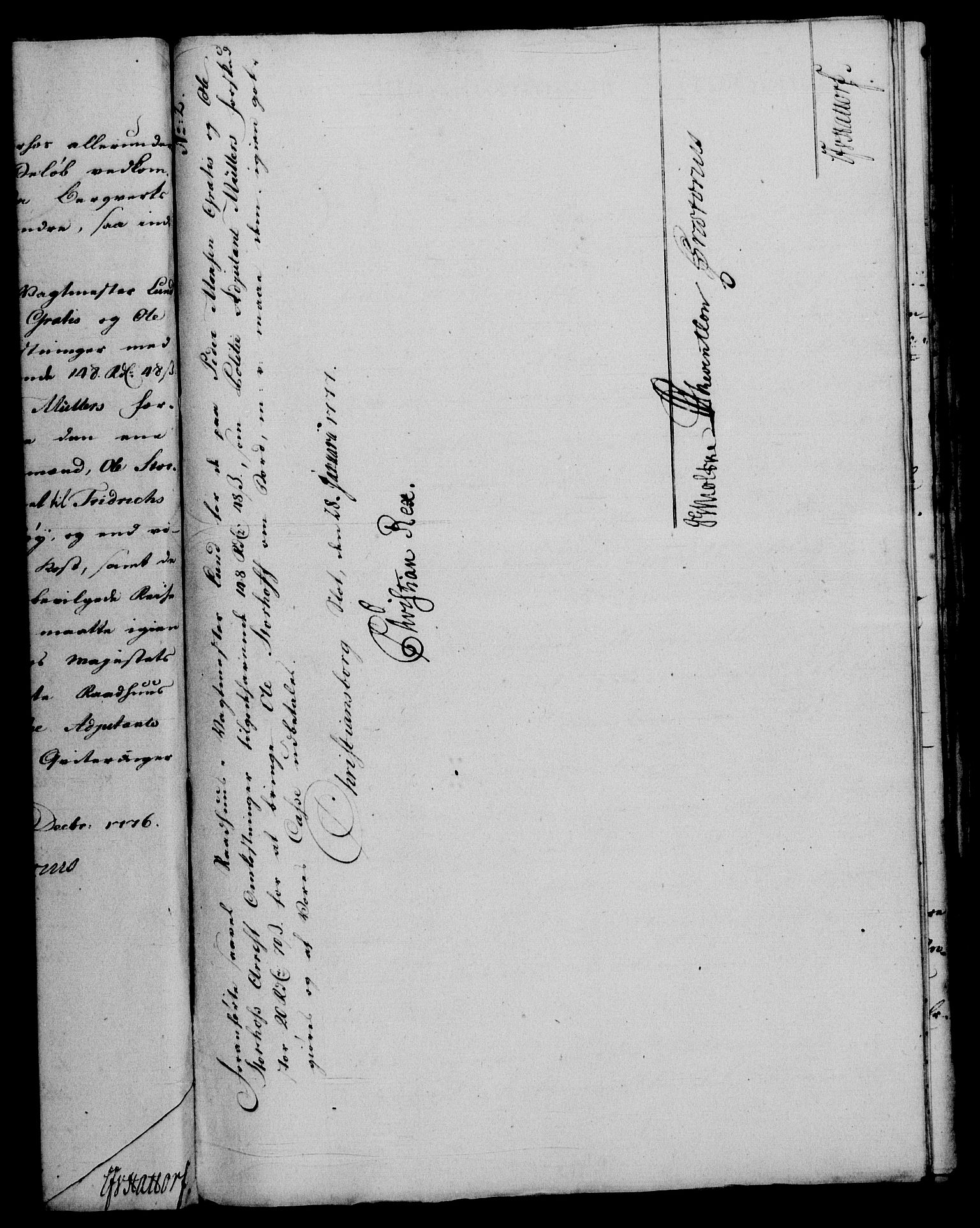 Rentekammeret, Renteskriverkontorene, AV/RA-EA-3115/M/Mf/Mfa/L0001: Resolusjonsprotokoll med register (merket RK 54.1), 1774-1777