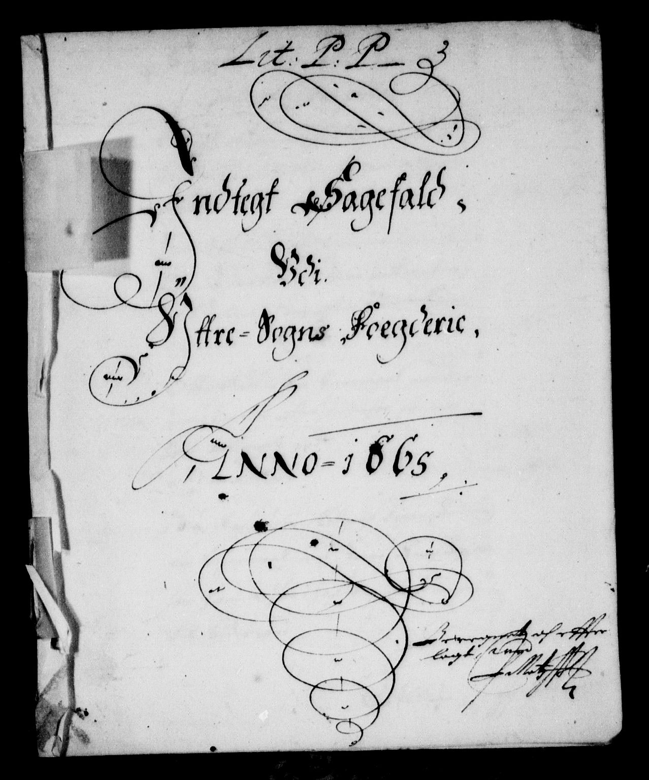 Rentekammeret inntil 1814, Reviderte regnskaper, Stiftamtstueregnskaper, Bergen stiftamt, RA/EA-6043/R/Rc/L0018: Bergen stiftamt, 1665