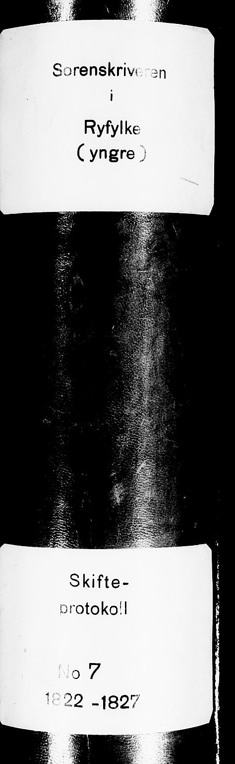 Ryfylke tingrett, AV/SAST-A-100055/001/IV/IVD/L0019: Skifteprotokoll, register i protokollen, 1822-1827