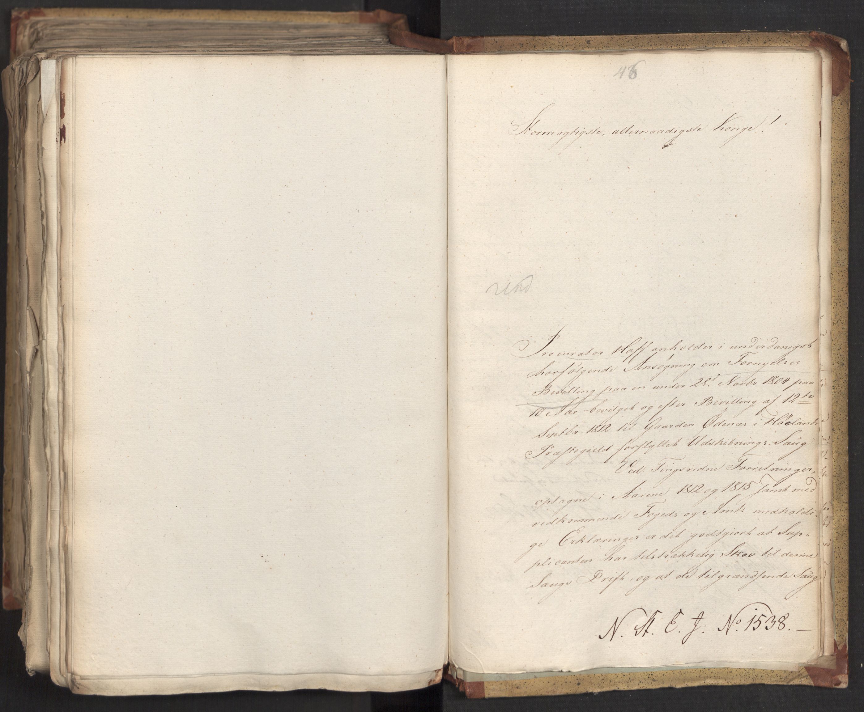 Statsrådsavdelingen i Stockholm, AV/RA-S-1003/D/Da/L0006: Regjeringsinnstillinger nr. 1247-1544, 1816, s. 583