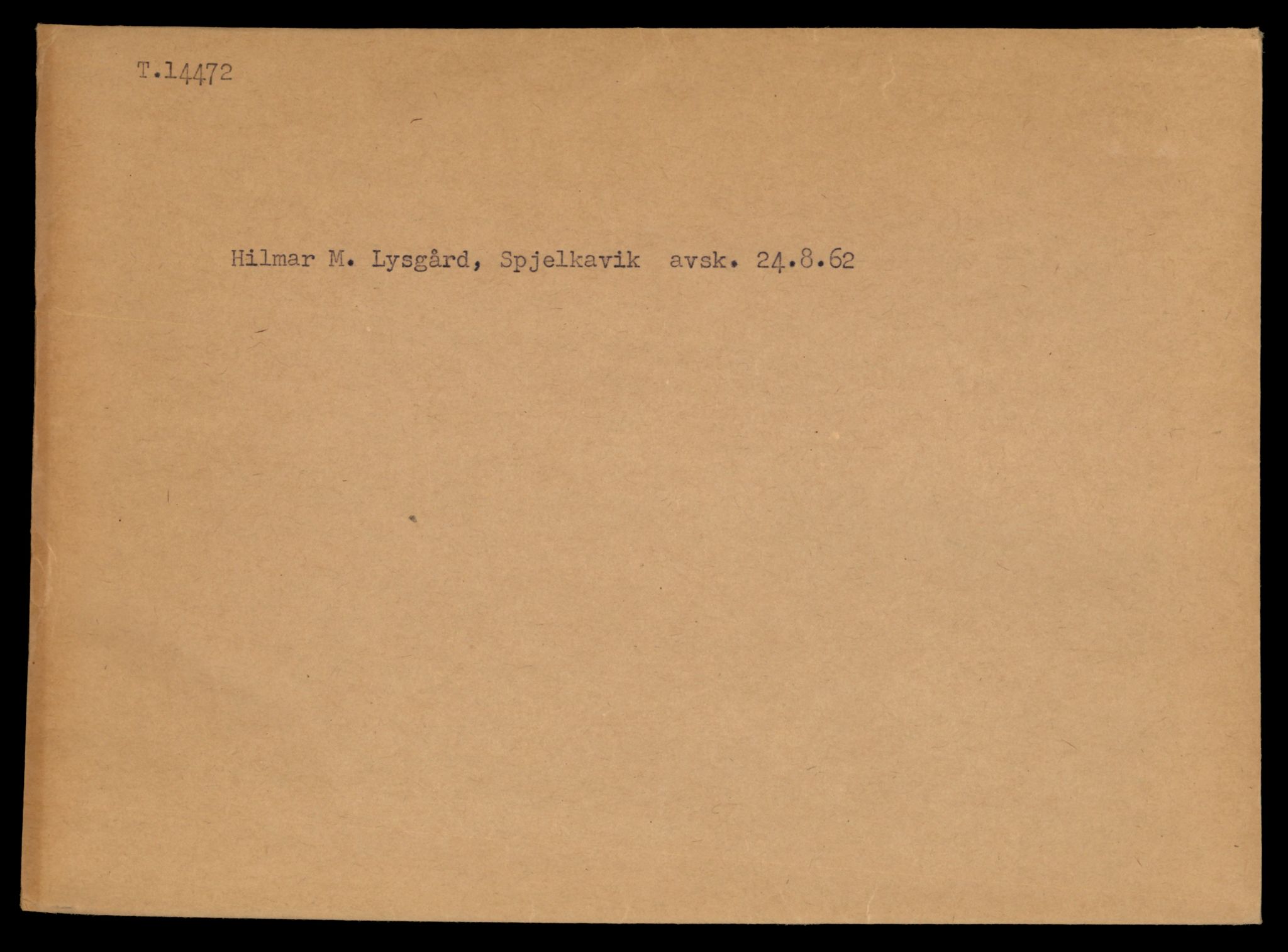 Møre og Romsdal vegkontor - Ålesund trafikkstasjon, AV/SAT-A-4099/F/Fe/L0046: Registreringskort for kjøretøy T 14445 - T 14579, 1927-1998