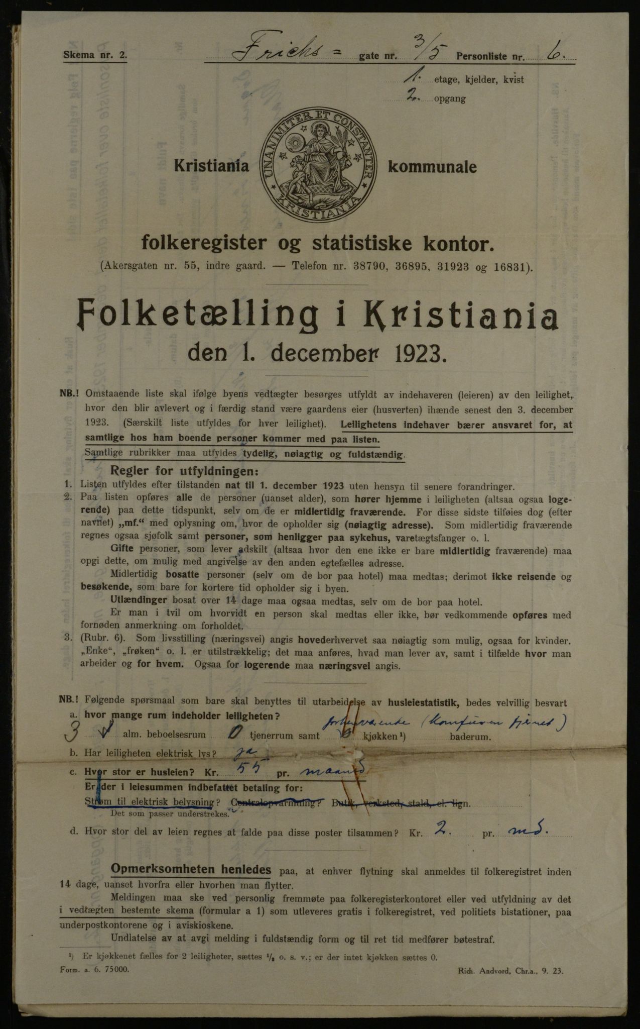 OBA, Kommunal folketelling 1.12.1923 for Kristiania, 1923, s. 30117