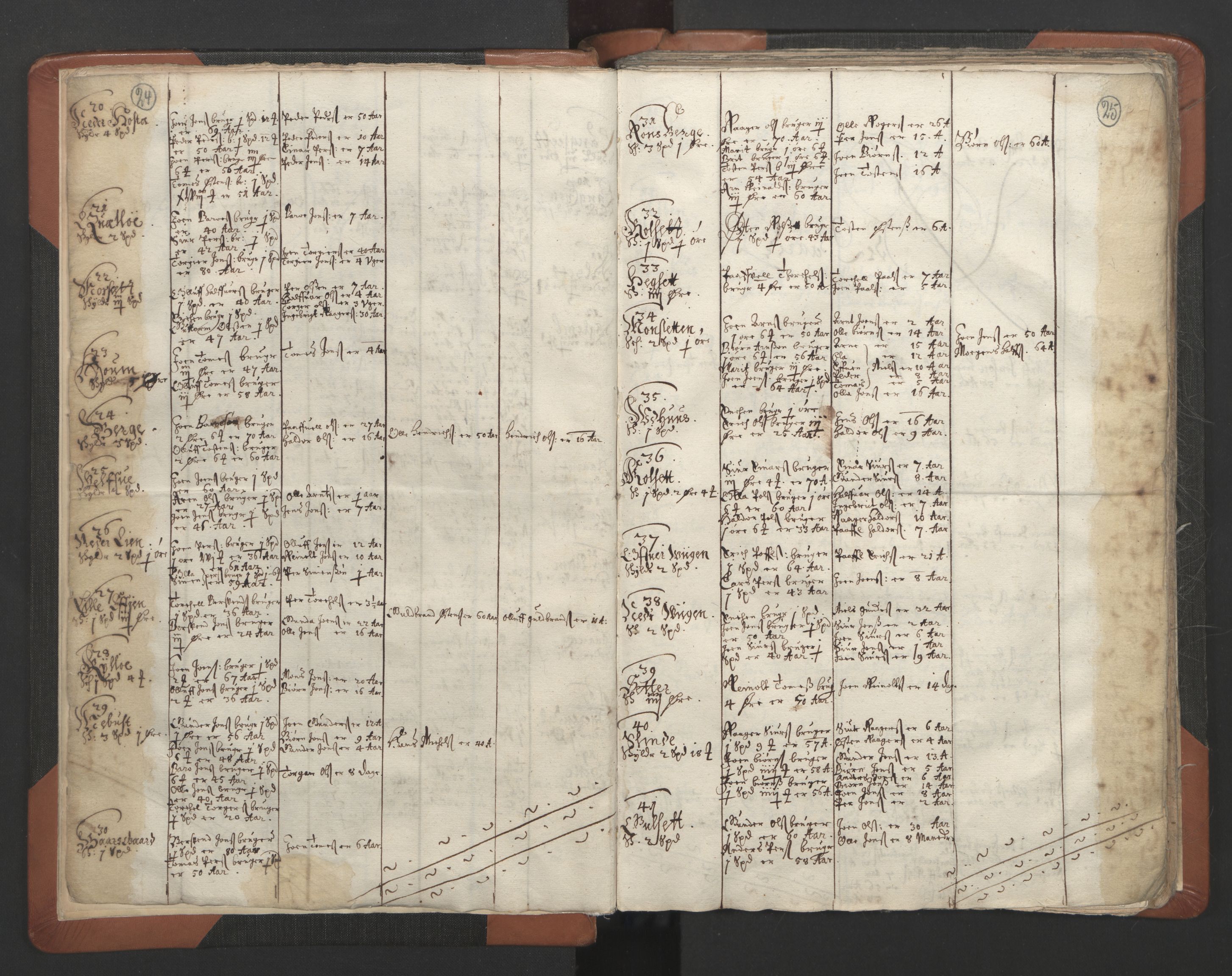 RA, Sogneprestenes manntall 1664-1666, nr. 32: Innherad prosti, 1664-1666, s. 24-25
