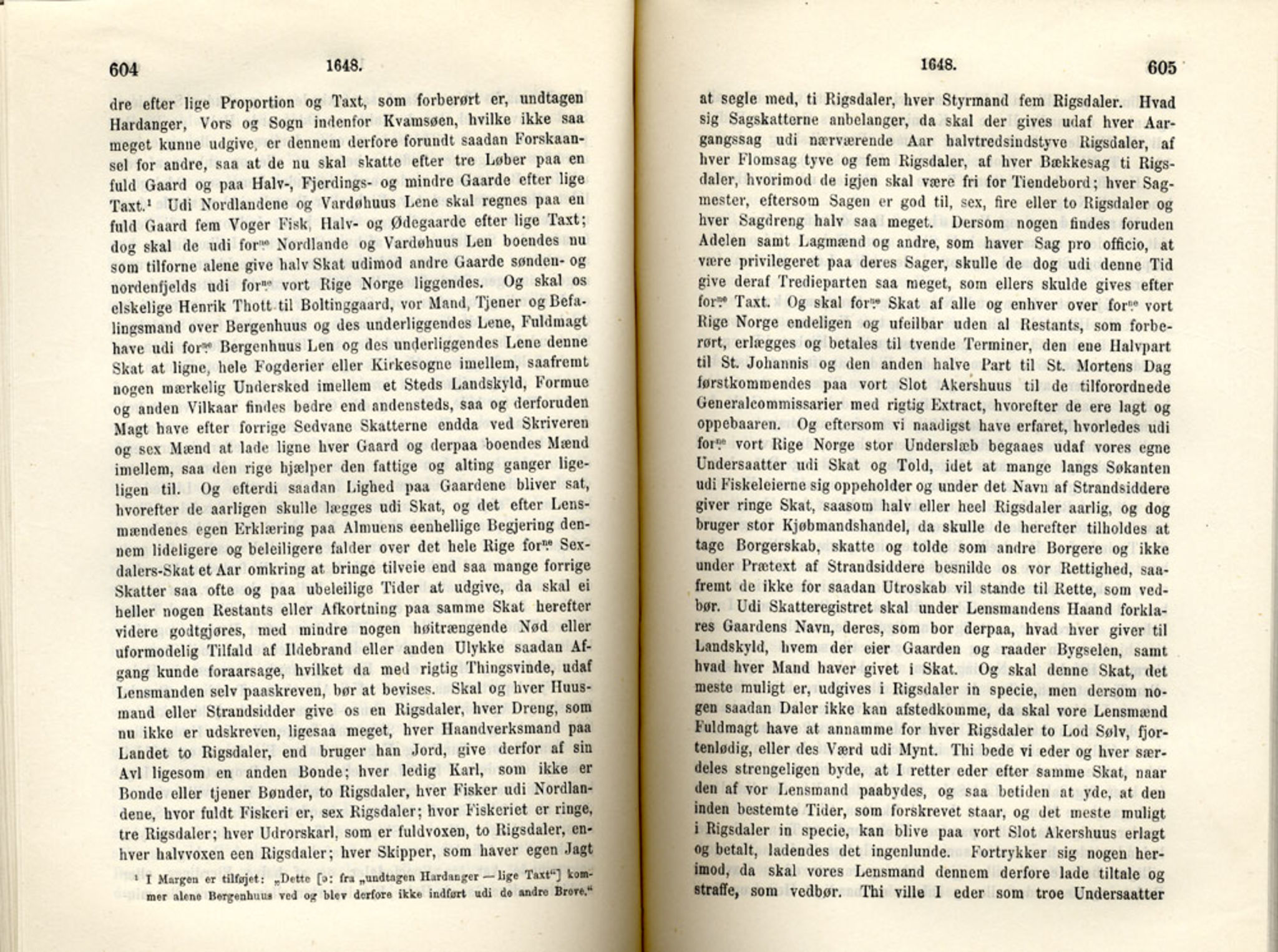 Publikasjoner utgitt av Det Norske Historiske Kildeskriftfond, PUBL/-/-/-: Norske Rigs-Registranter, bind 8, 1641-1648, s. 604-605