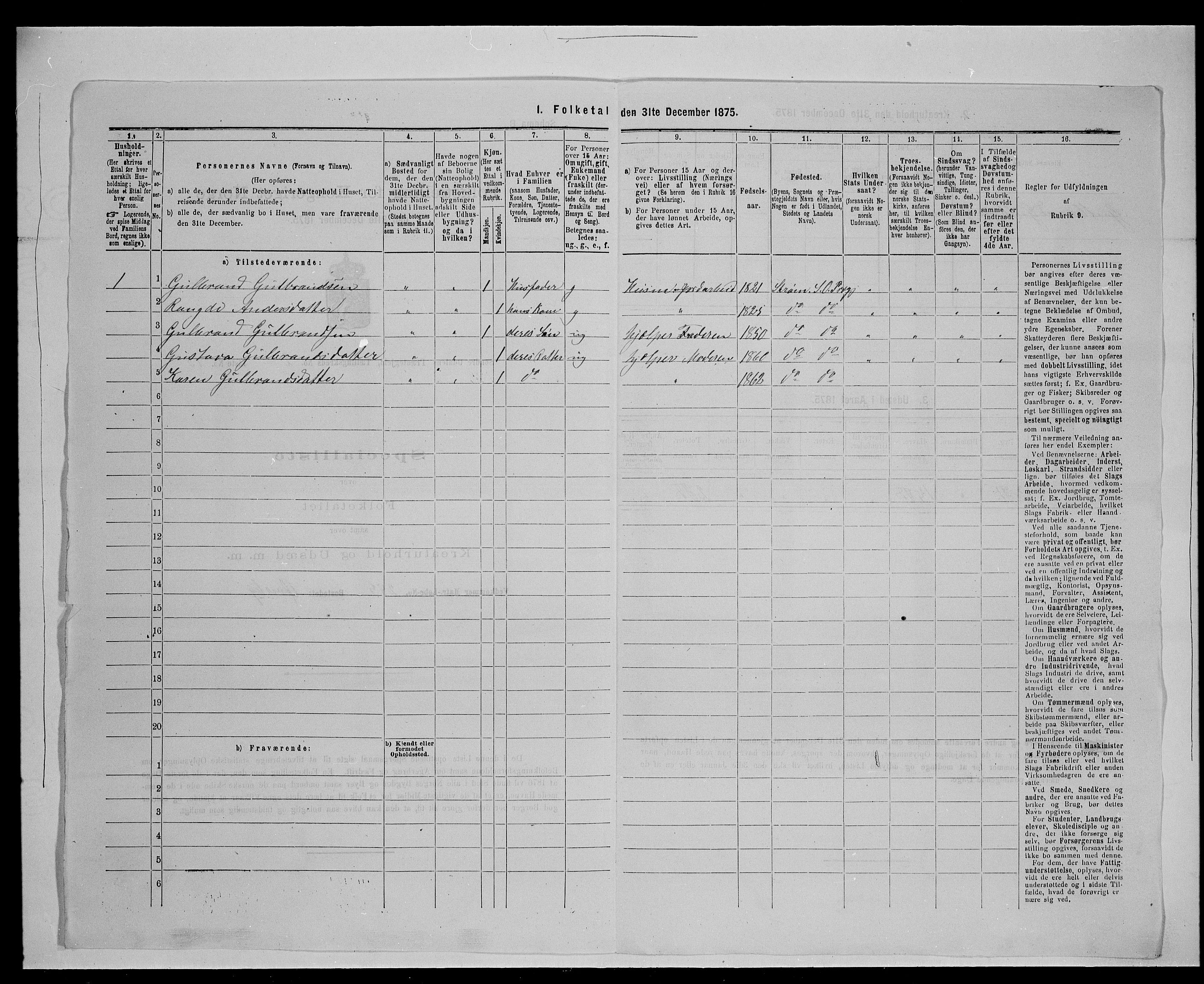 SAH, Folketelling 1875 for 0419P Sør-Odal prestegjeld, 1875, s. 374