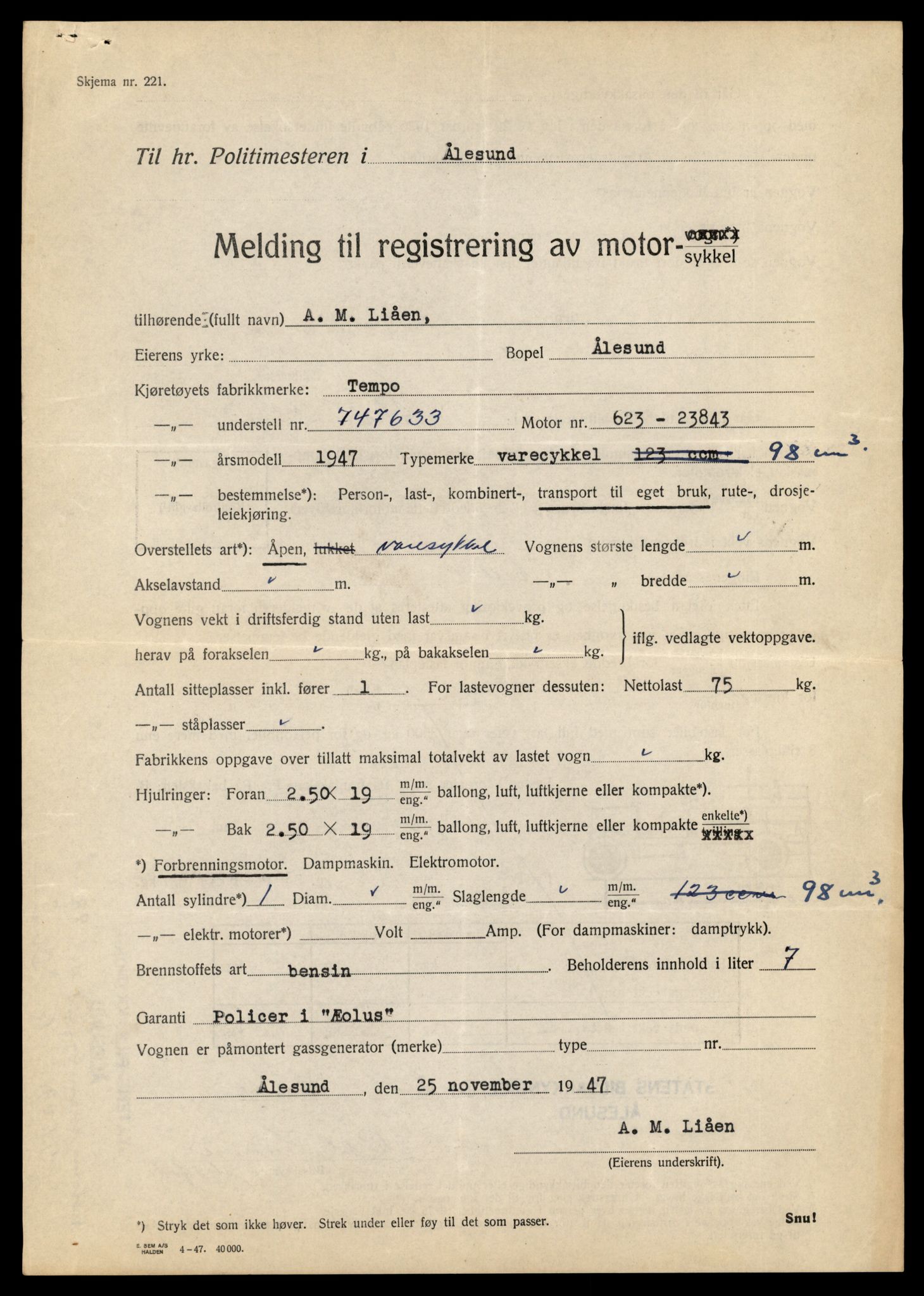 Møre og Romsdal vegkontor - Ålesund trafikkstasjon, AV/SAT-A-4099/F/Fe/L0029: Registreringskort for kjøretøy T 11430 - T 11619, 1927-1998, s. 1437