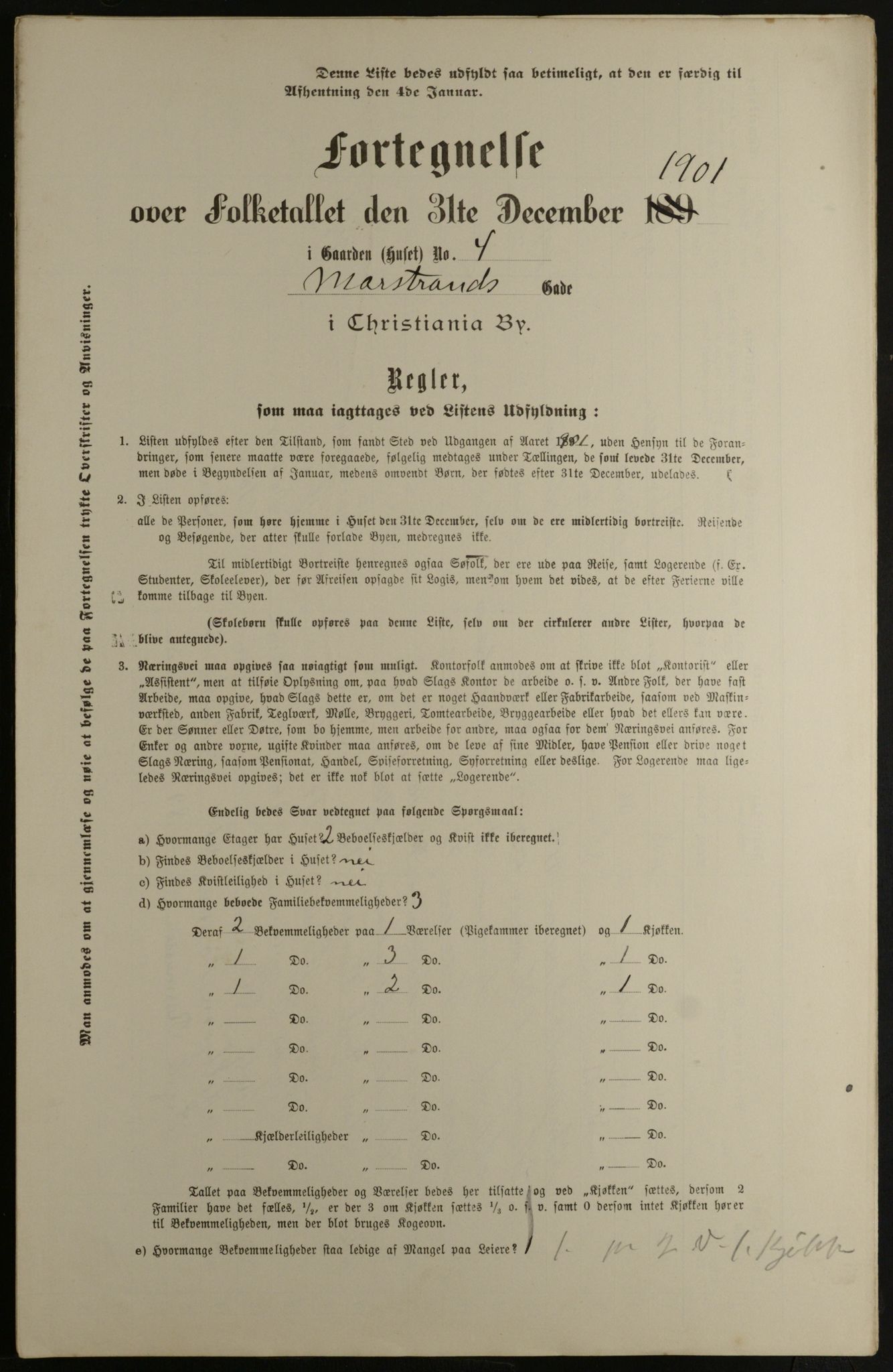 OBA, Kommunal folketelling 31.12.1901 for Kristiania kjøpstad, 1901, s. 9965