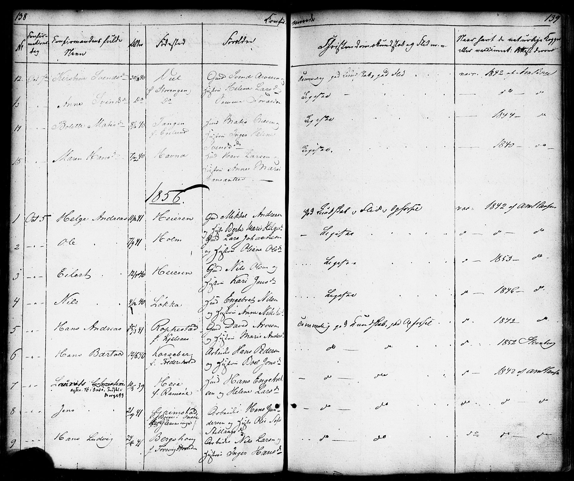 Borge prestekontor Kirkebøker, AV/SAO-A-10903/F/Fb/L0002: Ministerialbok nr. II 2, 1853-1877, s. 138-139