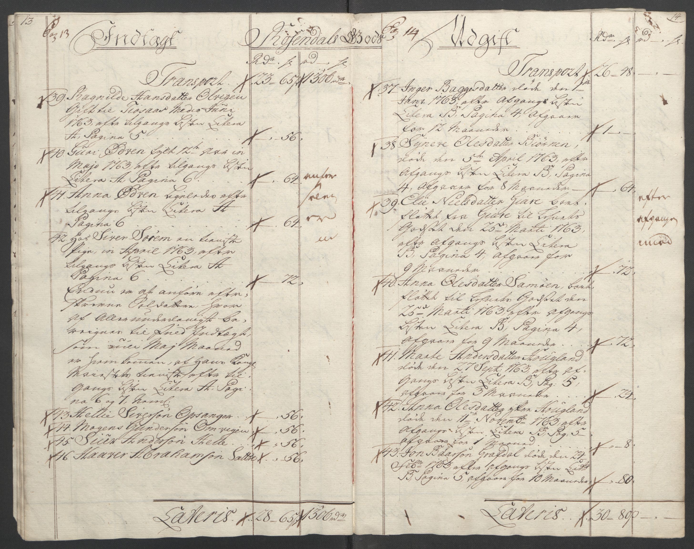 Rentekammeret inntil 1814, Reviderte regnskaper, Fogderegnskap, AV/RA-EA-4092/R49/L3157: Ekstraskatten Rosendal Baroni, 1762-1772, s. 23