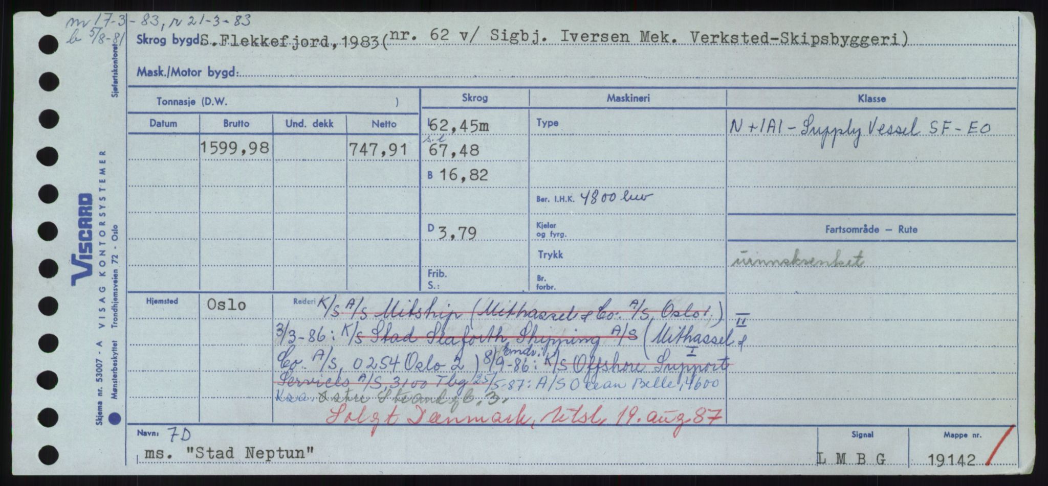 Sjøfartsdirektoratet med forløpere, Skipsmålingen, RA/S-1627/H/Hd/L0036: Fartøy, St, s. 23