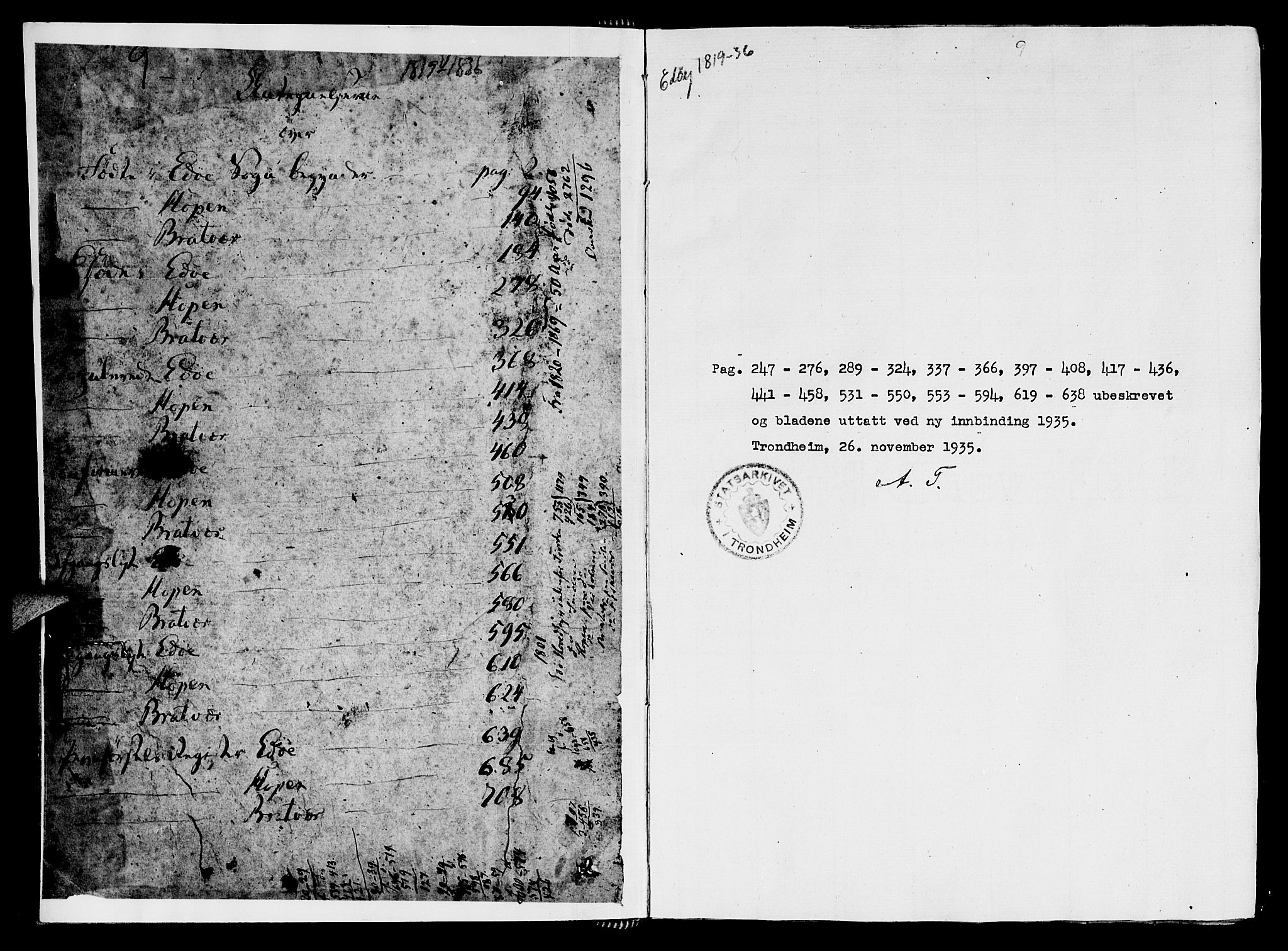 Ministerialprotokoller, klokkerbøker og fødselsregistre - Møre og Romsdal, AV/SAT-A-1454/581/L0934: Ministerialbok nr. 581A03 /2, 1819-1827