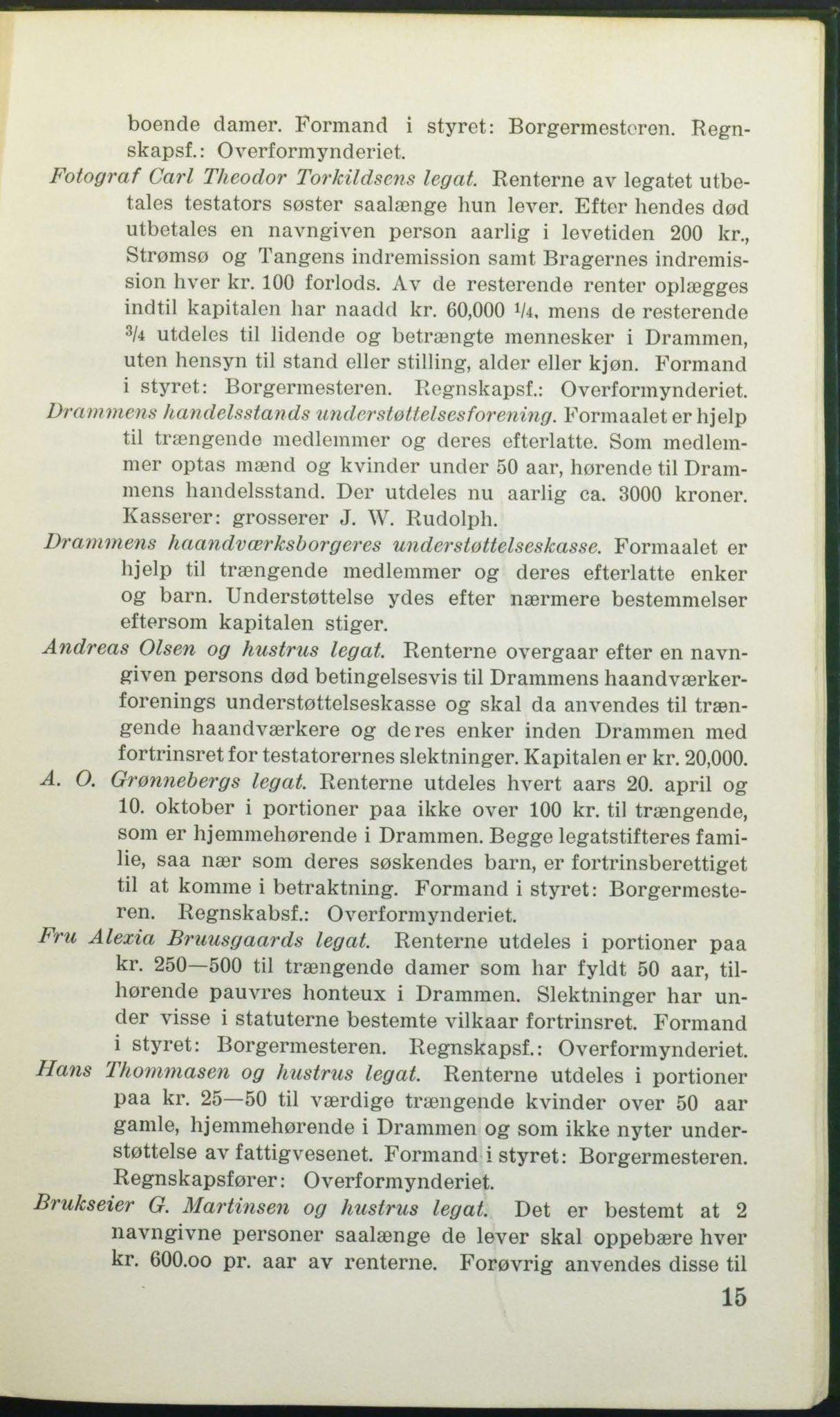 Drammen adressebok, DRMK/-, 1925, s. 15