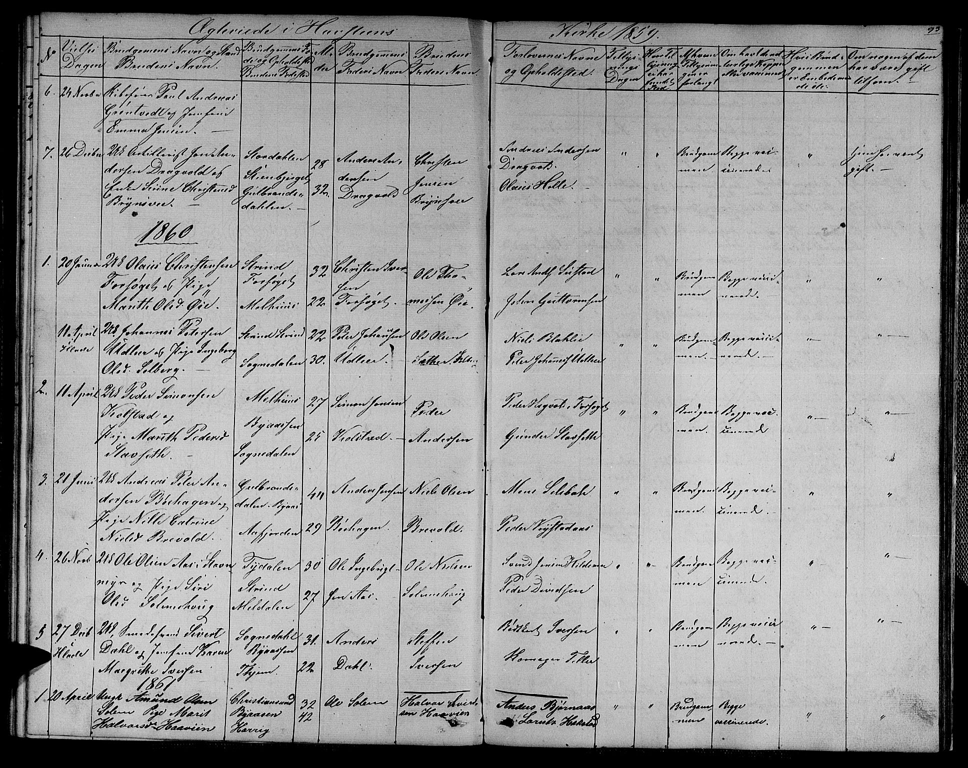 Ministerialprotokoller, klokkerbøker og fødselsregistre - Sør-Trøndelag, SAT/A-1456/611/L0353: Klokkerbok nr. 611C01, 1854-1881, s. 93