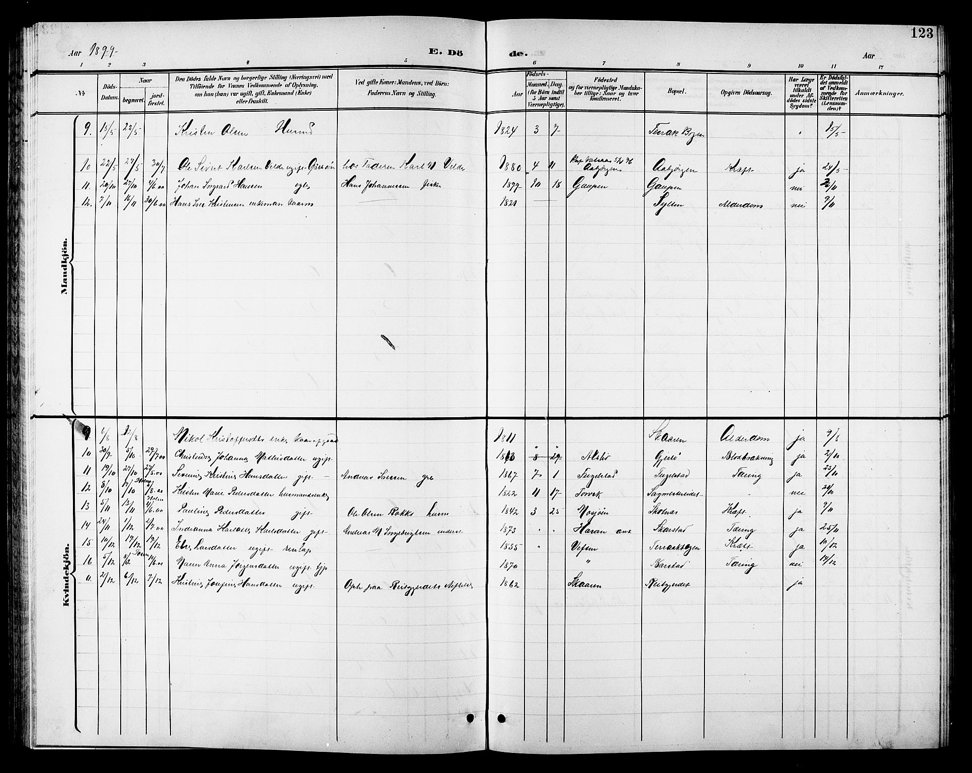 Ministerialprotokoller, klokkerbøker og fødselsregistre - Nordland, SAT/A-1459/810/L0161: Klokkerbok nr. 810C04, 1897-1910, s. 123