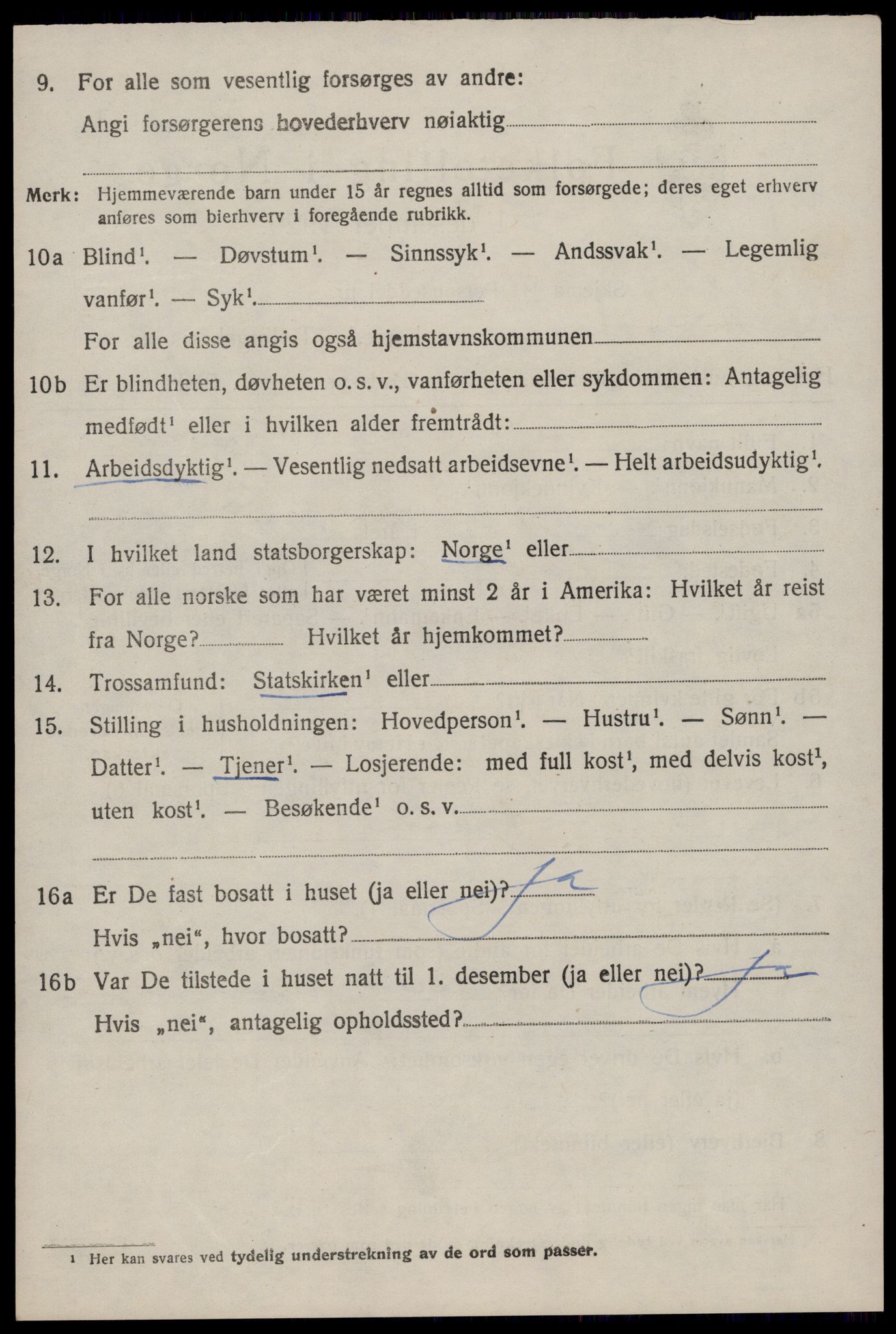 SAKO, Folketelling 1920 for 0827 Hjartdal herred, 1920, s. 4001