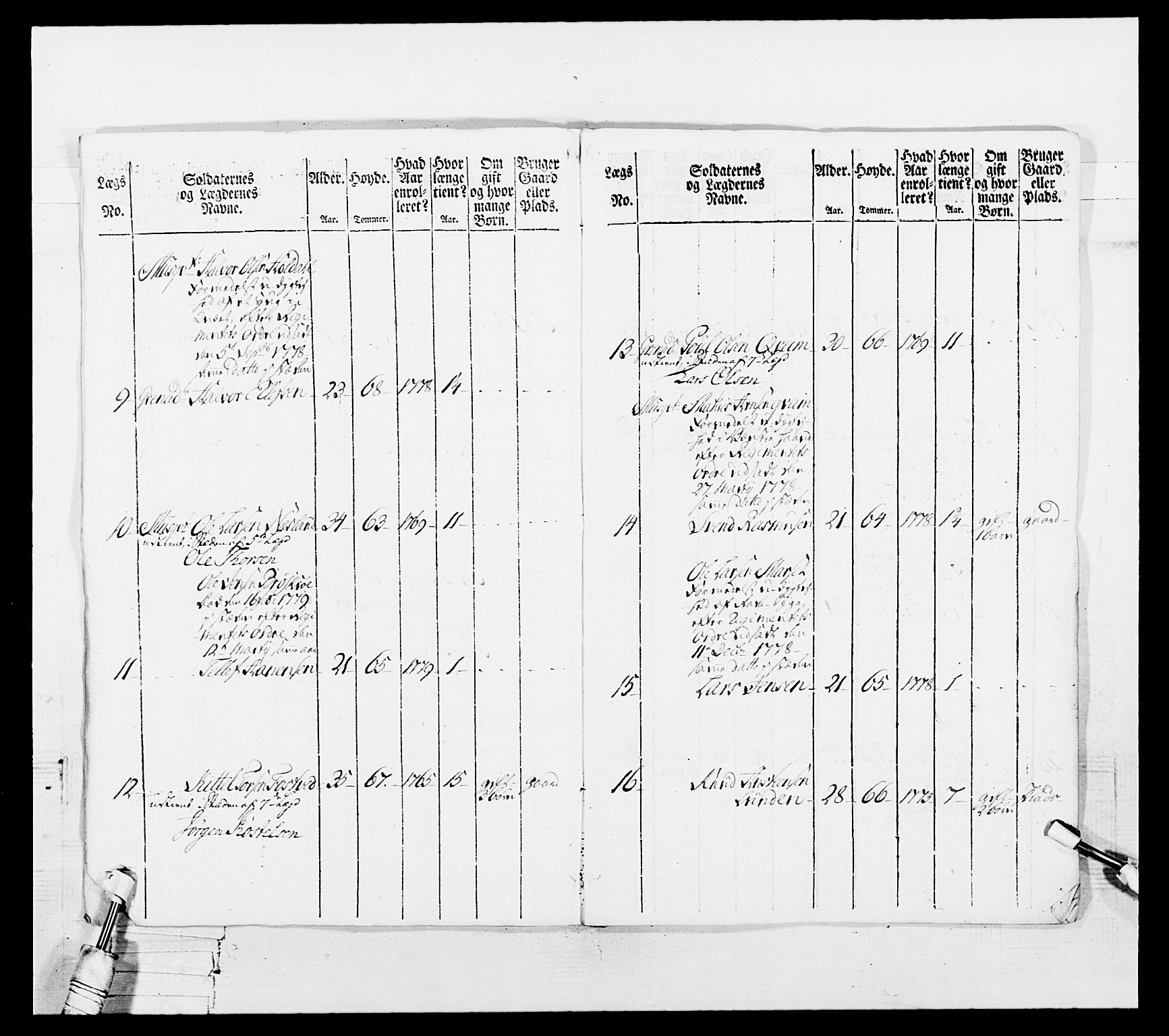 Generalitets- og kommissariatskollegiet, Det kongelige norske kommissariatskollegium, AV/RA-EA-5420/E/Eh/L0102: 1. Vesterlenske nasjonale infanteriregiment, 1778-1780, s. 378