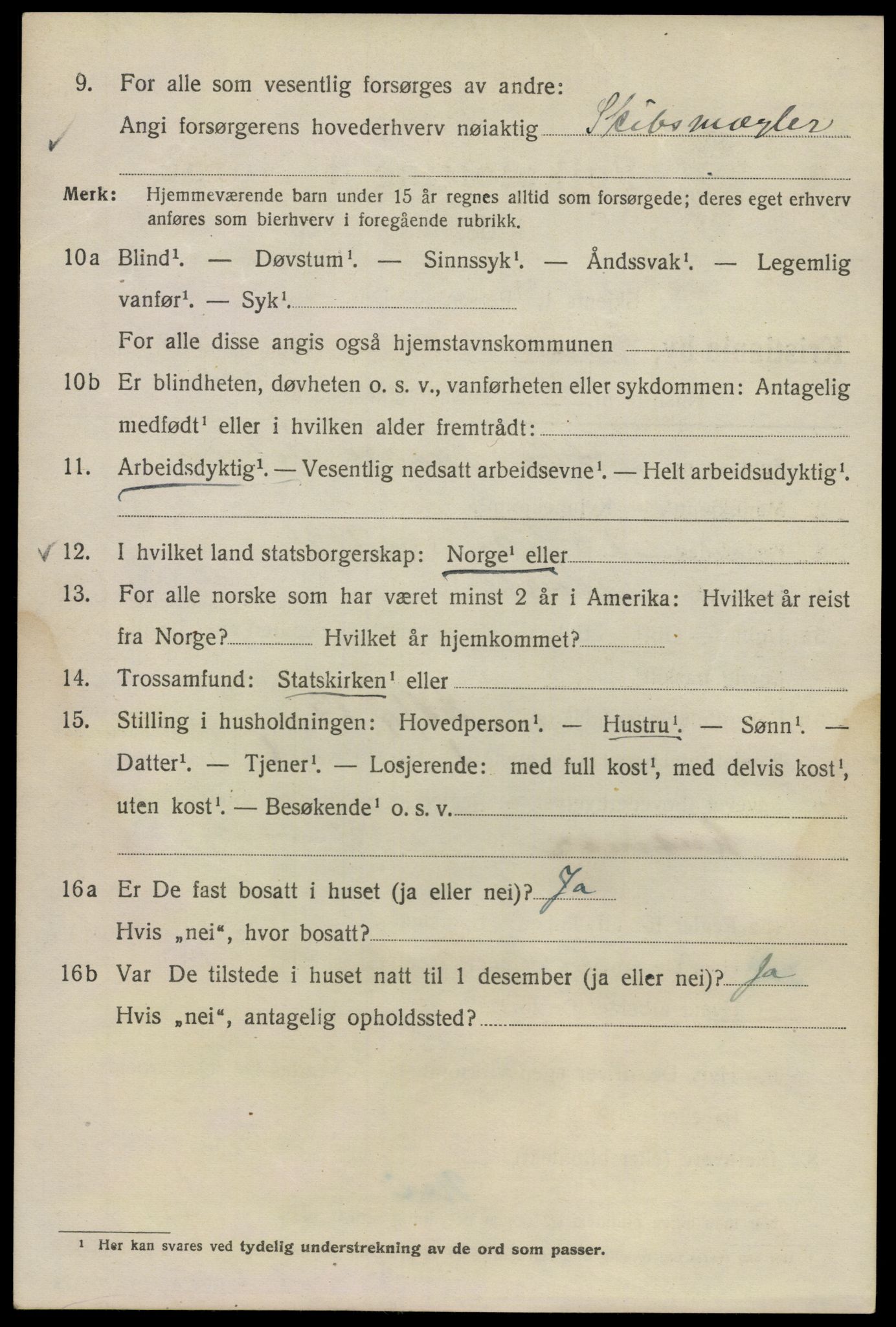 SAO, Folketelling 1920 for 0301 Kristiania kjøpstad, 1920, s. 247478