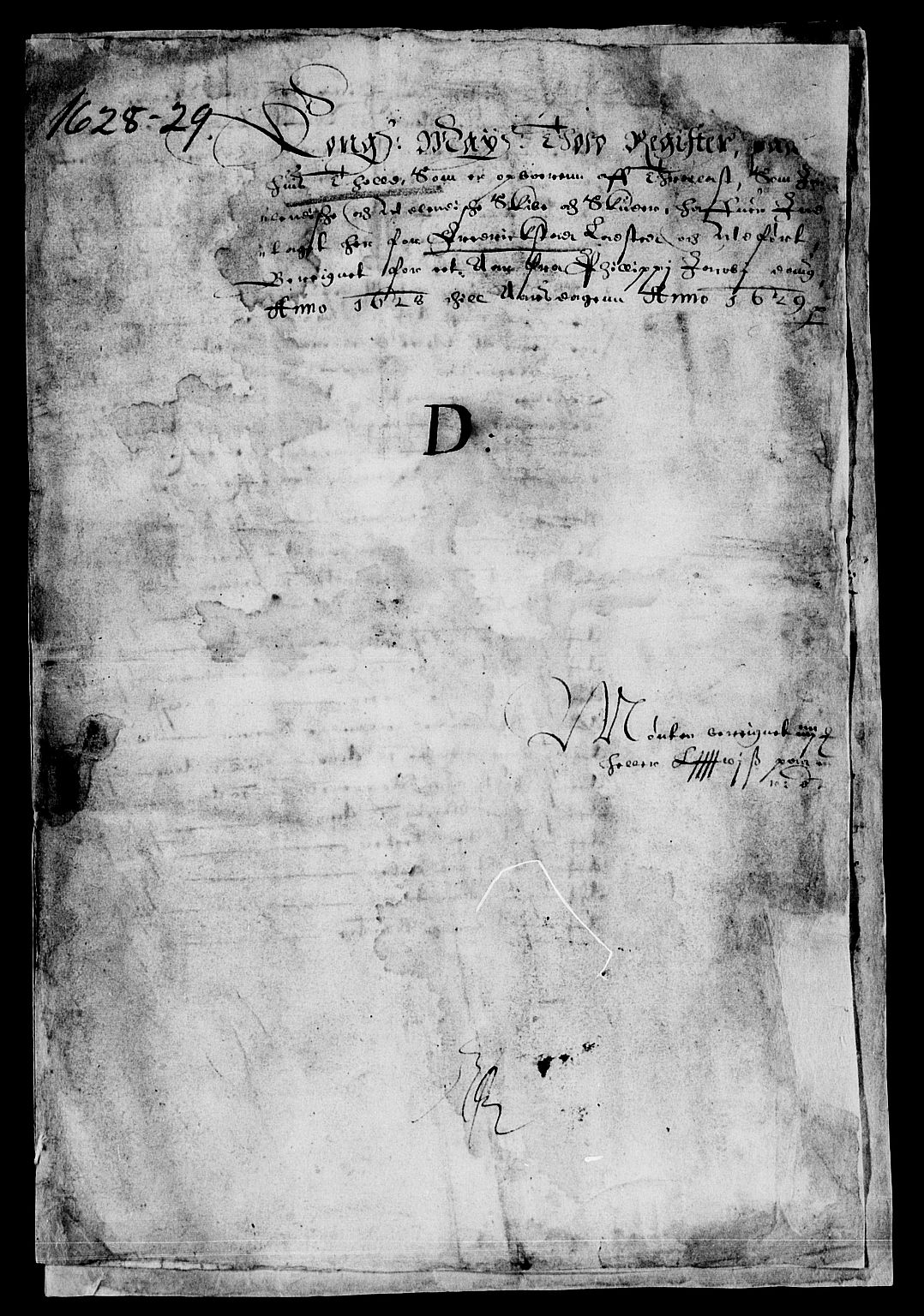 Rentekammeret inntil 1814, Reviderte regnskaper, Lensregnskaper, AV/RA-EA-5023/R/Rb/Rba/L0086: Akershus len, 1627-1629