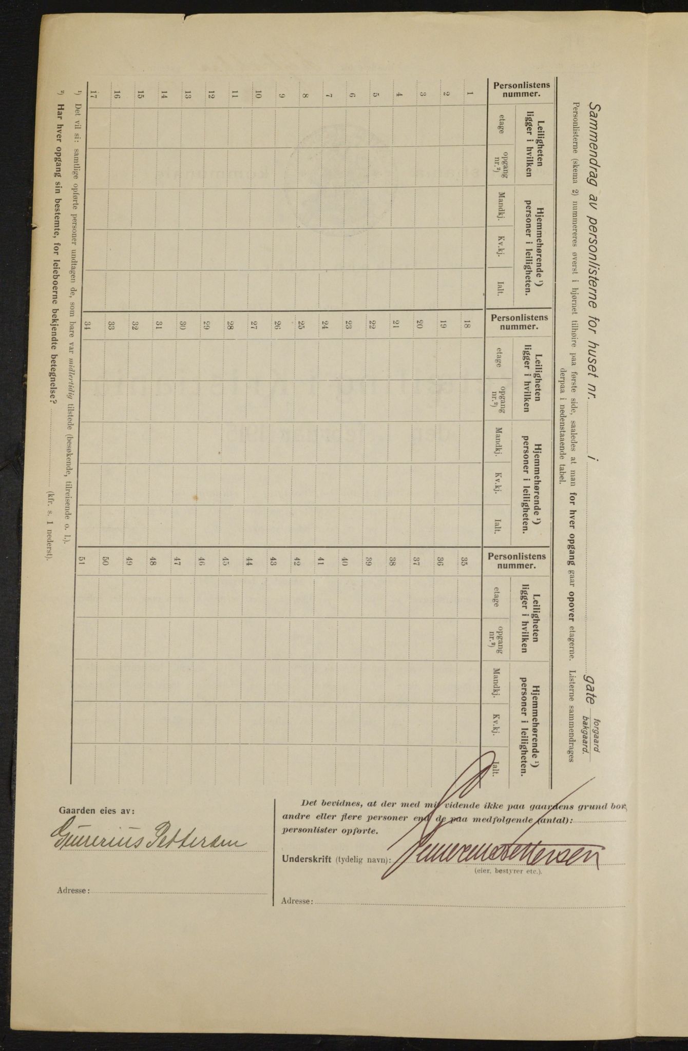 OBA, Kommunal folketelling 1.2.1915 for Kristiania, 1915, s. 57819