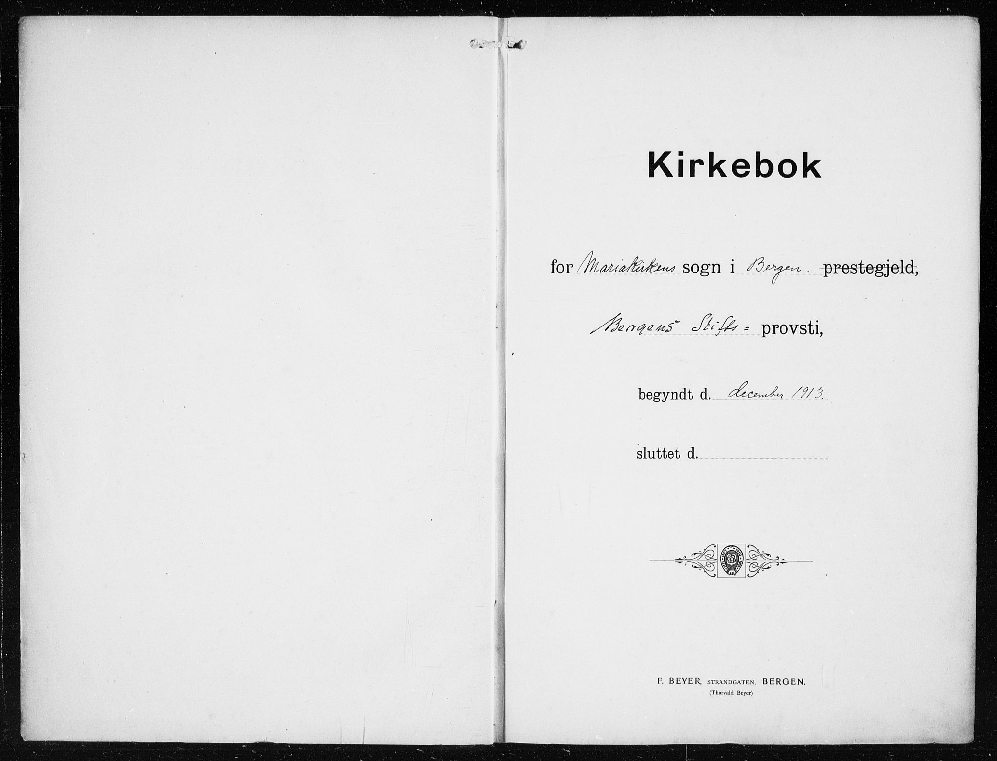 Mariakirken Sokneprestembete, SAB/A-76901/H/Haa/L0015: Ministerialbok nr. C 3, 1913-1927
