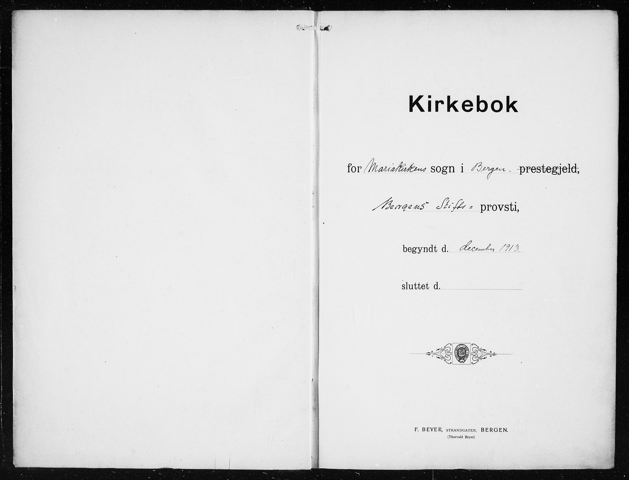 Mariakirken Sokneprestembete, AV/SAB-A-76901/H/Haa/L0015: Ministerialbok nr. C 3, 1913-1927