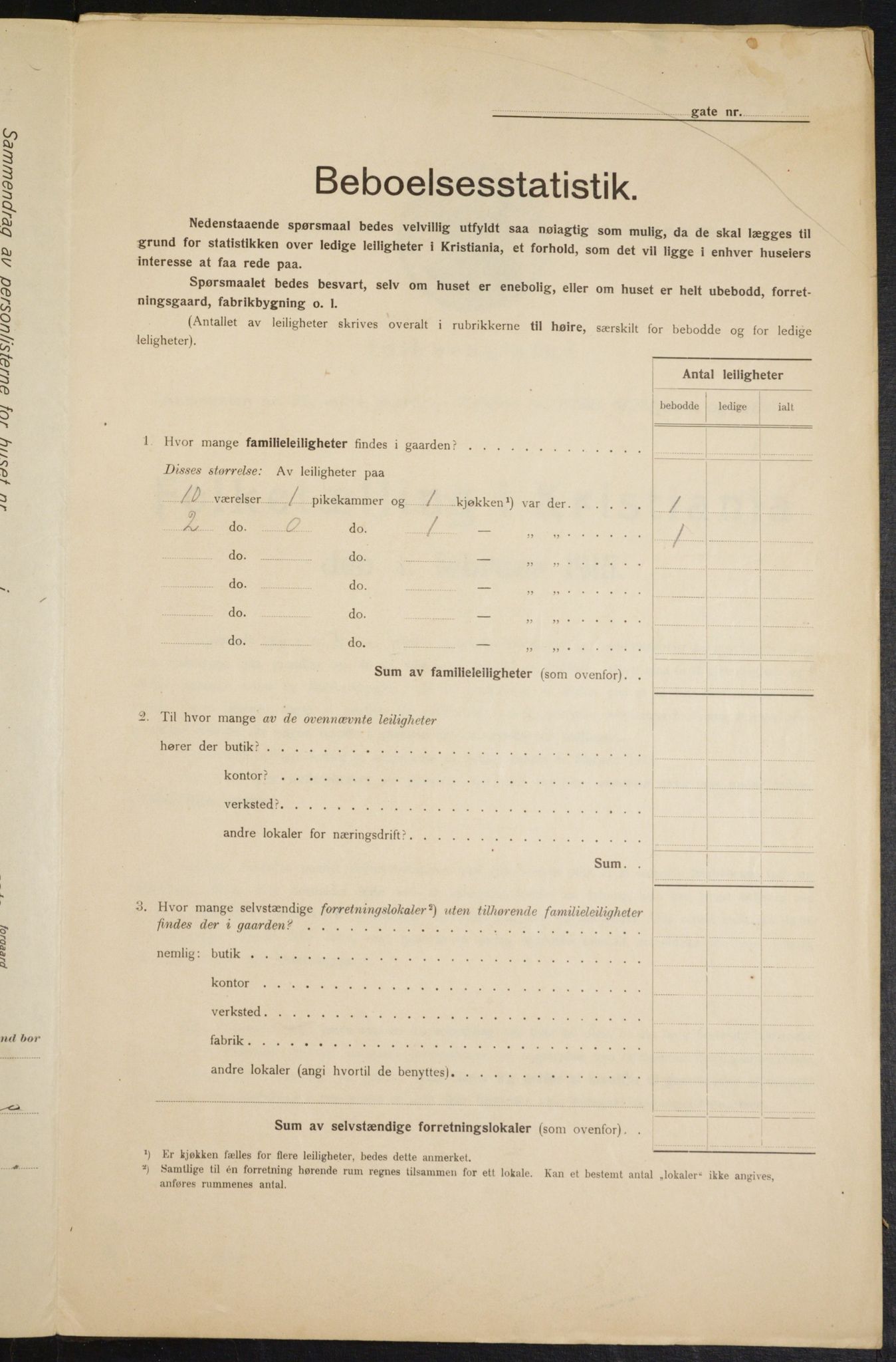 OBA, Kommunal folketelling 1.2.1915 for Kristiania, 1915, s. 65012