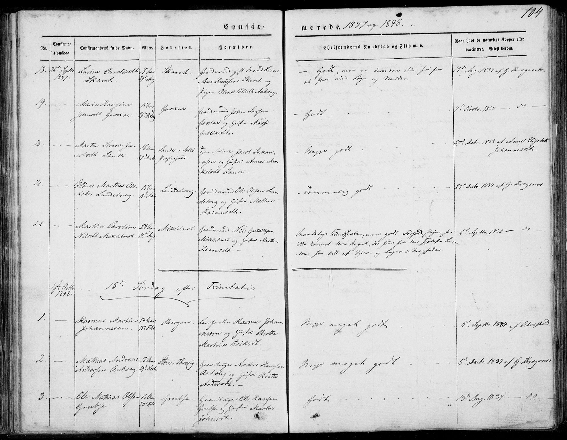 Ministerialprotokoller, klokkerbøker og fødselsregistre - Møre og Romsdal, AV/SAT-A-1454/501/L0006: Ministerialbok nr. 501A06, 1844-1868, s. 104