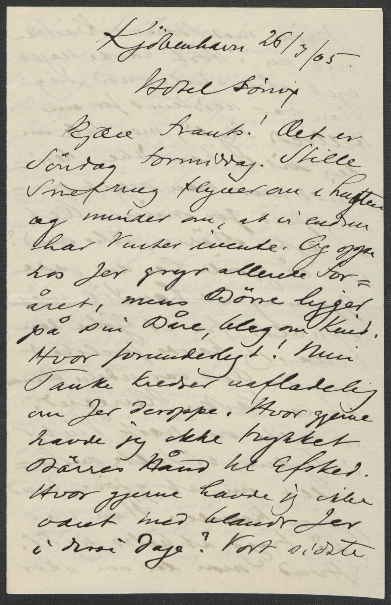 Beyer, Frants, RA/PA-0132/F/L0001: Brev fra Edvard Grieg til Frantz Beyer og "En del optegnelser som kan tjene til kommentar til brevene" av Marie Beyer, 1872-1907, s. 797