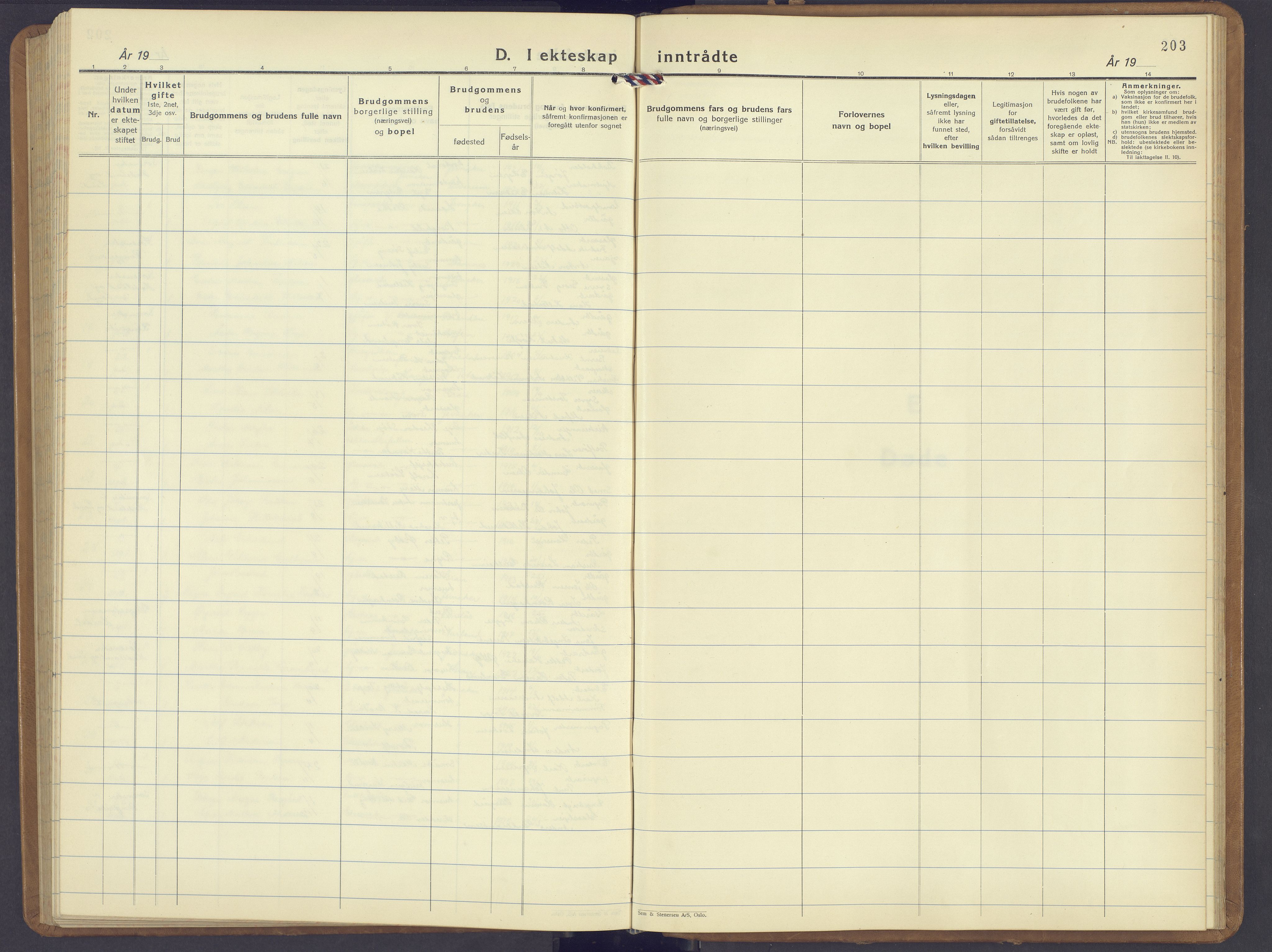 Jevnaker prestekontor, AV/SAH-PREST-116/H/Ha/Hab/L0006: Klokkerbok nr. 6, 1930-1945, s. 203