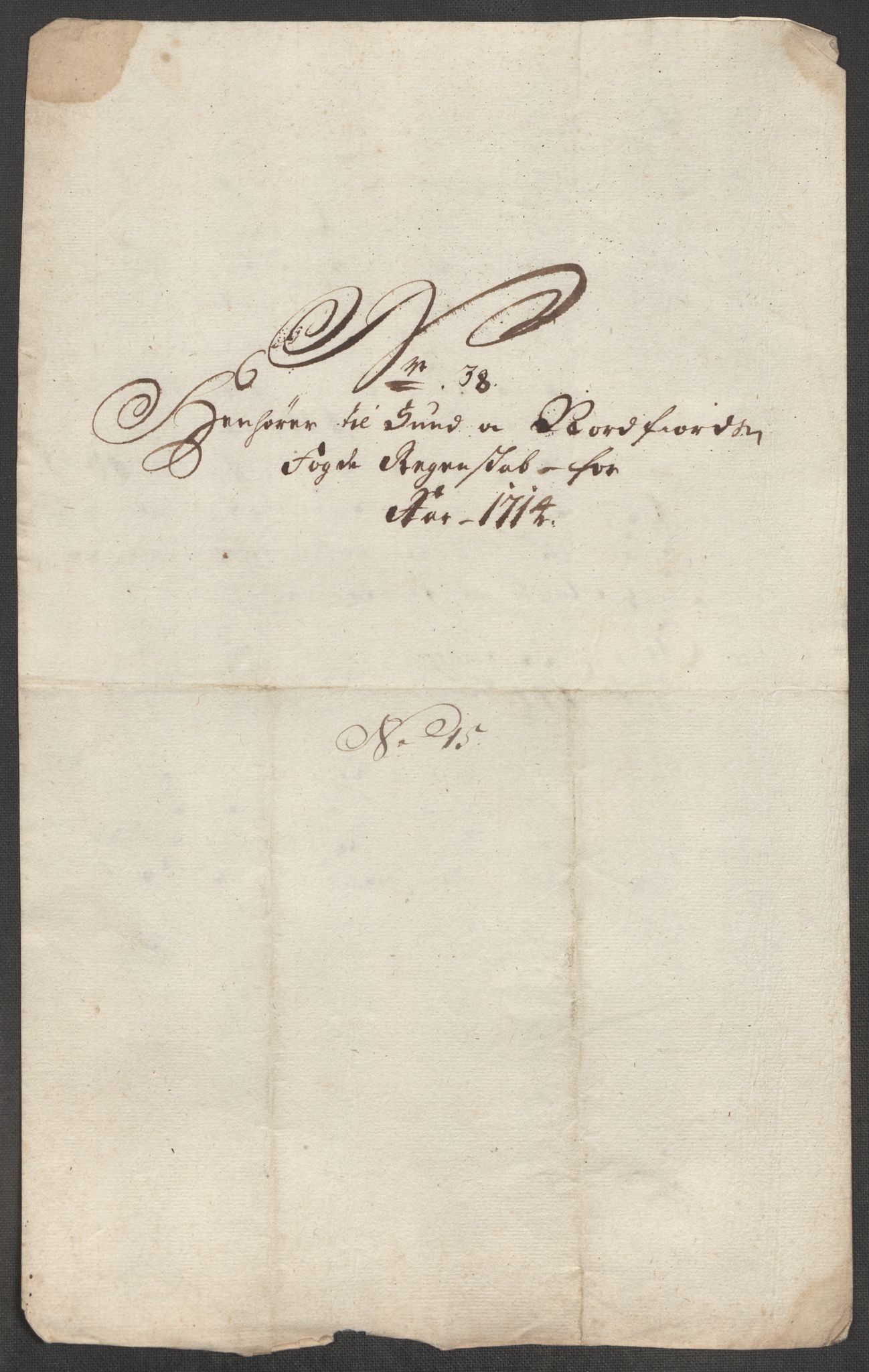 Rentekammeret inntil 1814, Reviderte regnskaper, Fogderegnskap, AV/RA-EA-4092/R53/L3438: Fogderegnskap Sunn- og Nordfjord, 1714, s. 347