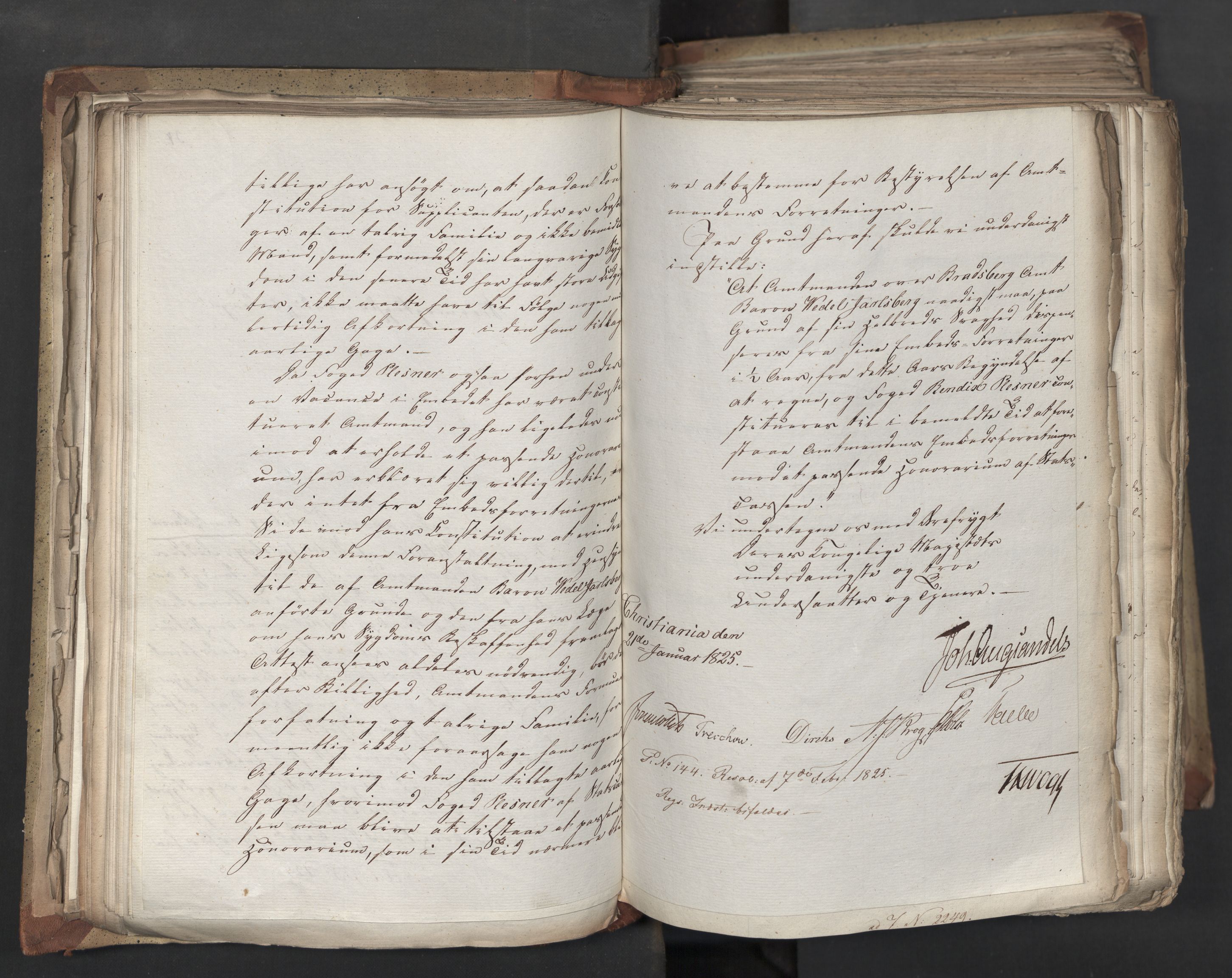 Statsrådsavdelingen i Stockholm, AV/RA-S-1003/D/Da/L0041: Regjeringsinnstillinger nr. 2204-2466, 1825, s. 135