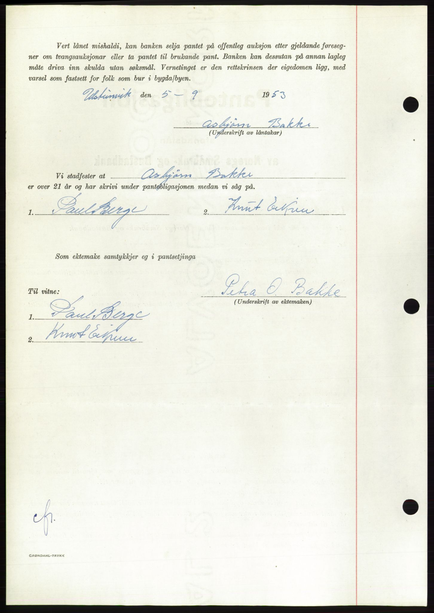 Søre Sunnmøre sorenskriveri, AV/SAT-A-4122/1/2/2C/L0123: Pantebok nr. 11B, 1953-1953, Dagboknr: 2163/1953