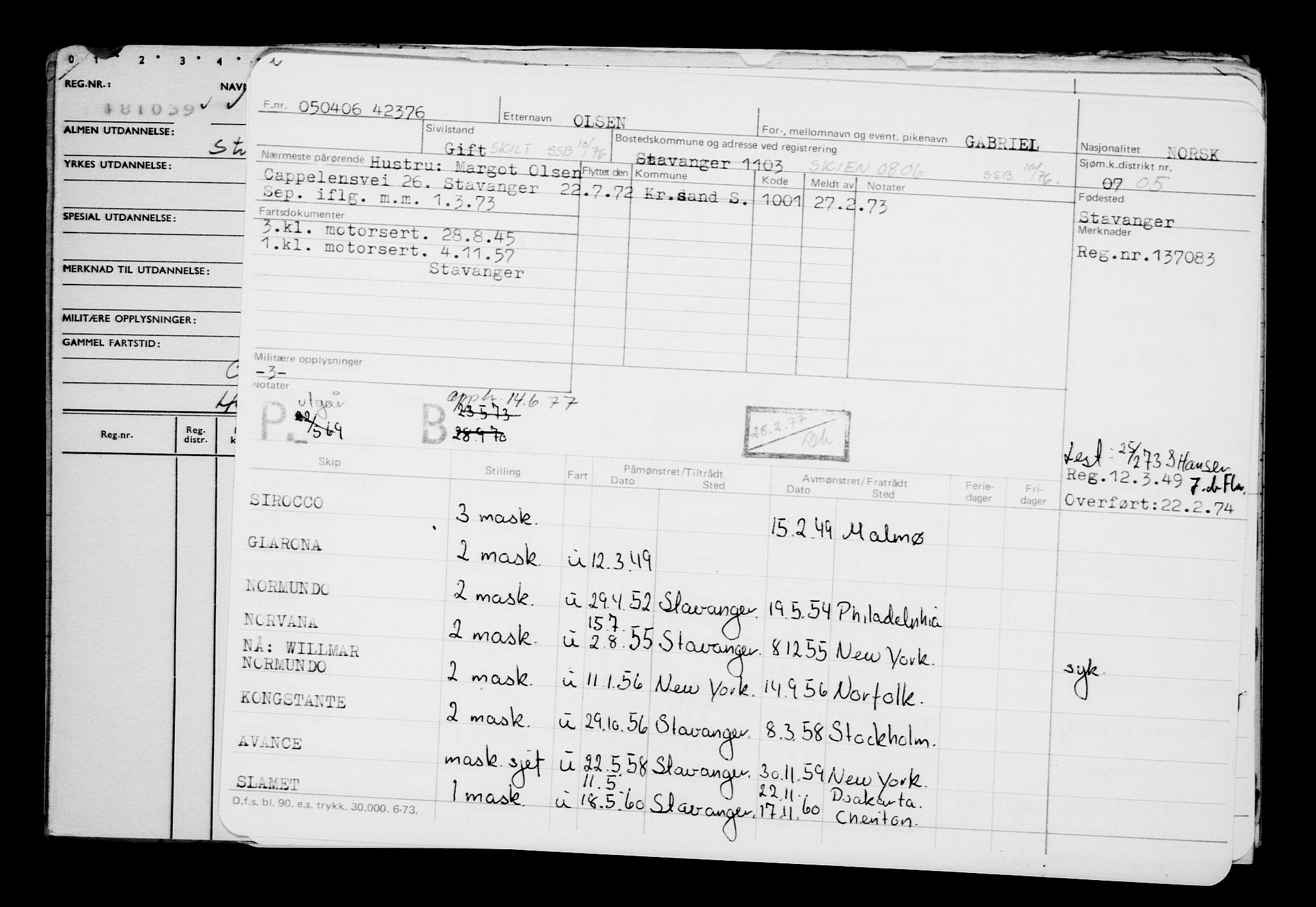 Direktoratet for sjømenn, AV/RA-S-3545/G/Gb/L0064: Hovedkort, 1906, s. 365