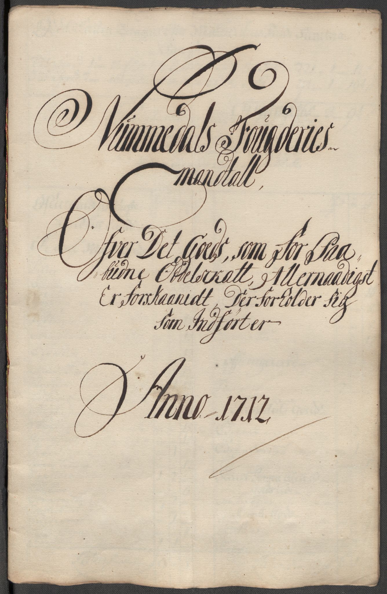 Rentekammeret inntil 1814, Reviderte regnskaper, Fogderegnskap, RA/EA-4092/R64/L4433: Fogderegnskap Namdal, 1712, s. 209