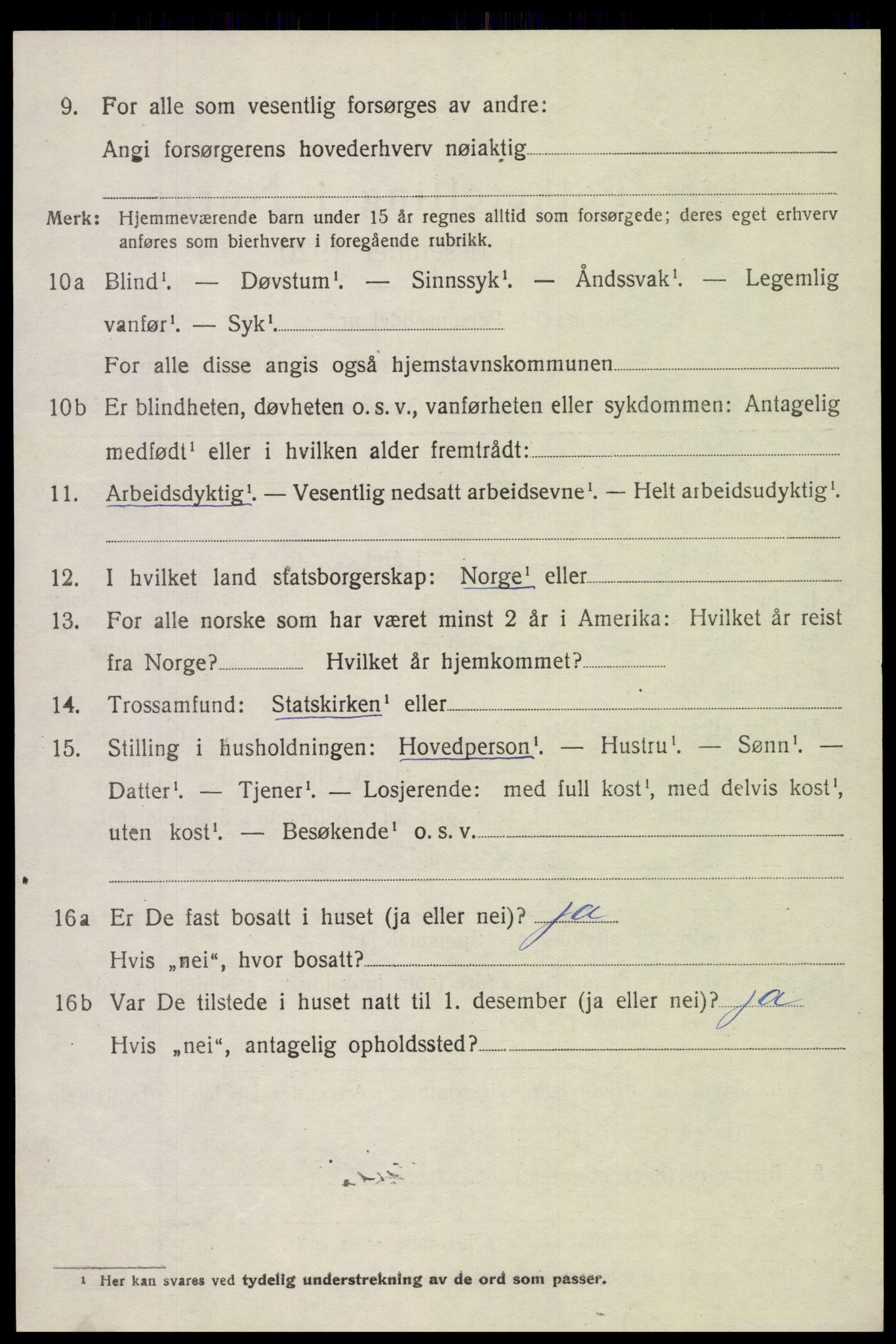 SAH, Folketelling 1920 for 0540 Sør-Aurdal herred, 1920, s. 1854