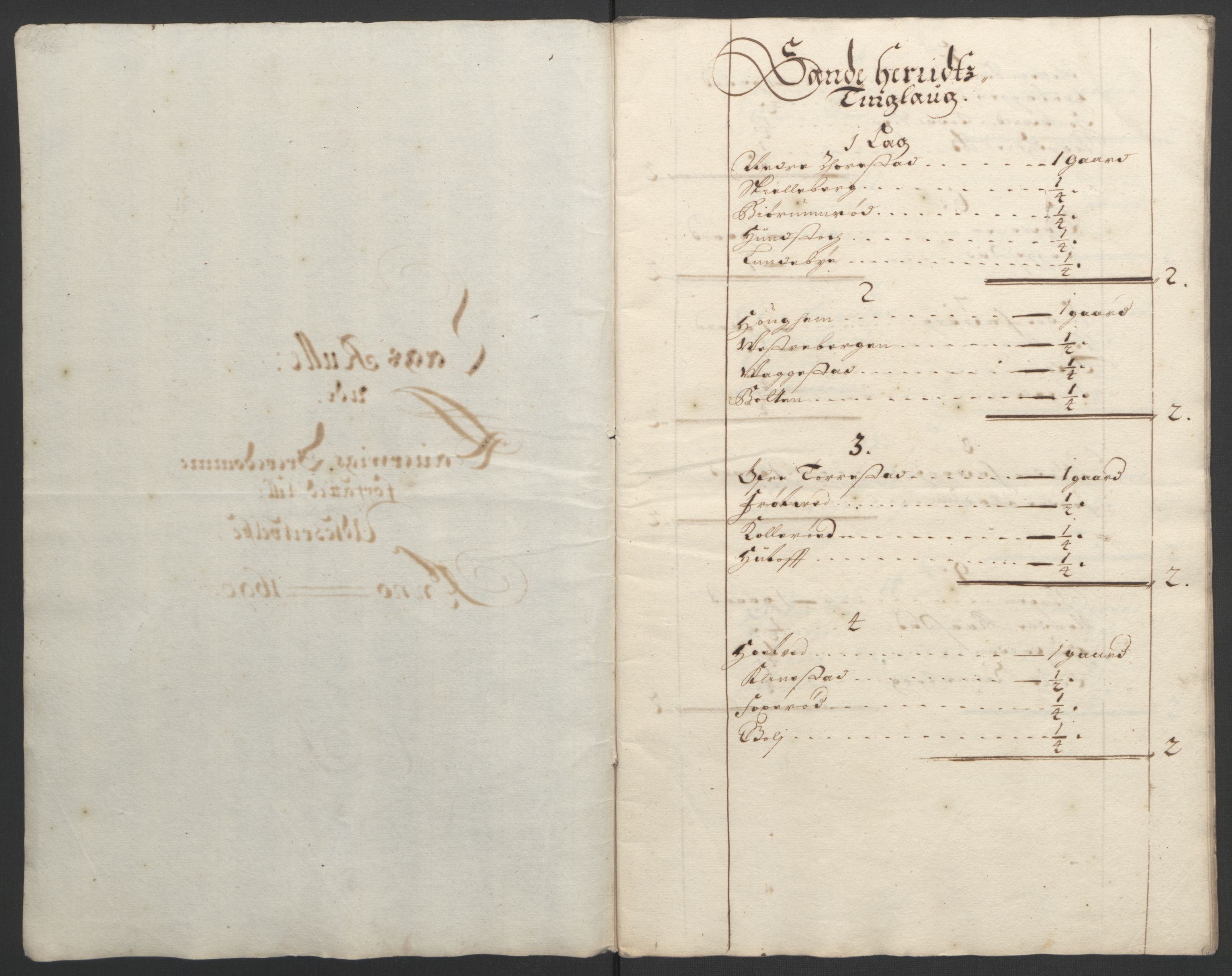 Rentekammeret inntil 1814, Reviderte regnskaper, Fogderegnskap, RA/EA-4092/R33/L1974: Fogderegnskap Larvik grevskap, 1693-1695, s. 325