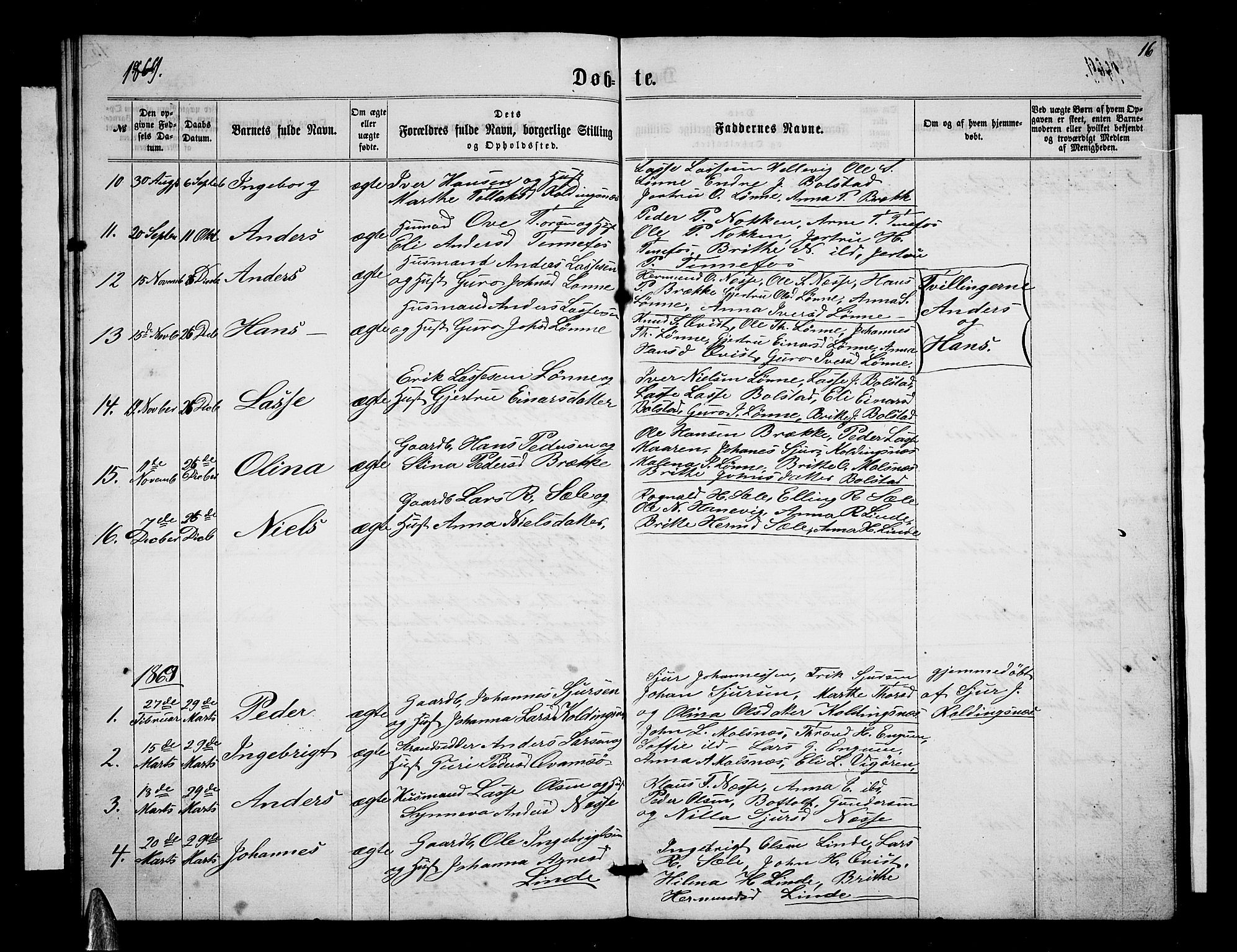 Balestrand sokneprestembete, AV/SAB-A-79601/H/Hab/Habc/L0001: Klokkerbok nr. C 1, 1857-1877, s. 16