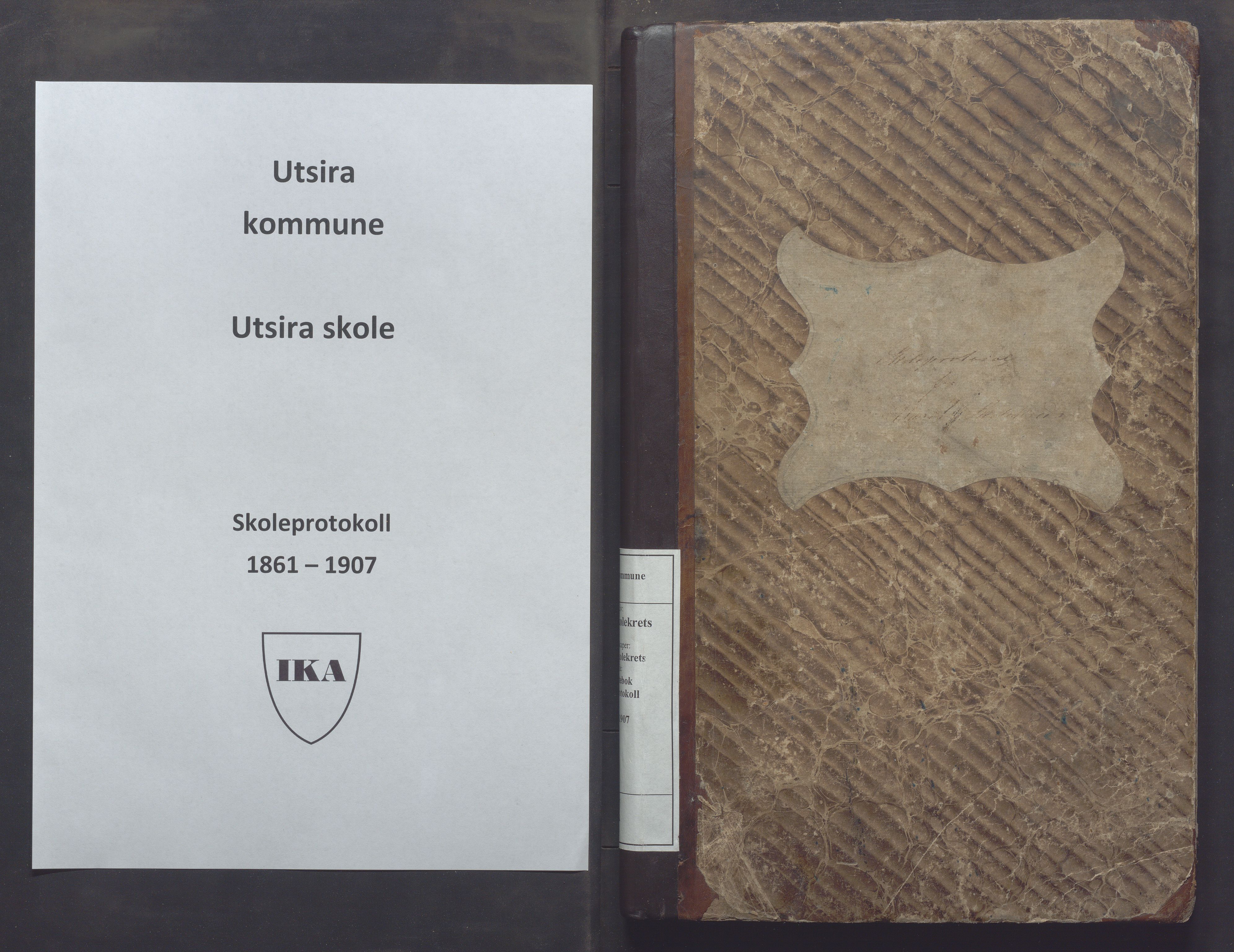 Utsira kommune - Utsira skole, IKAR/K-102080/H/L0002: Skoleprotokoll, 1861-1907