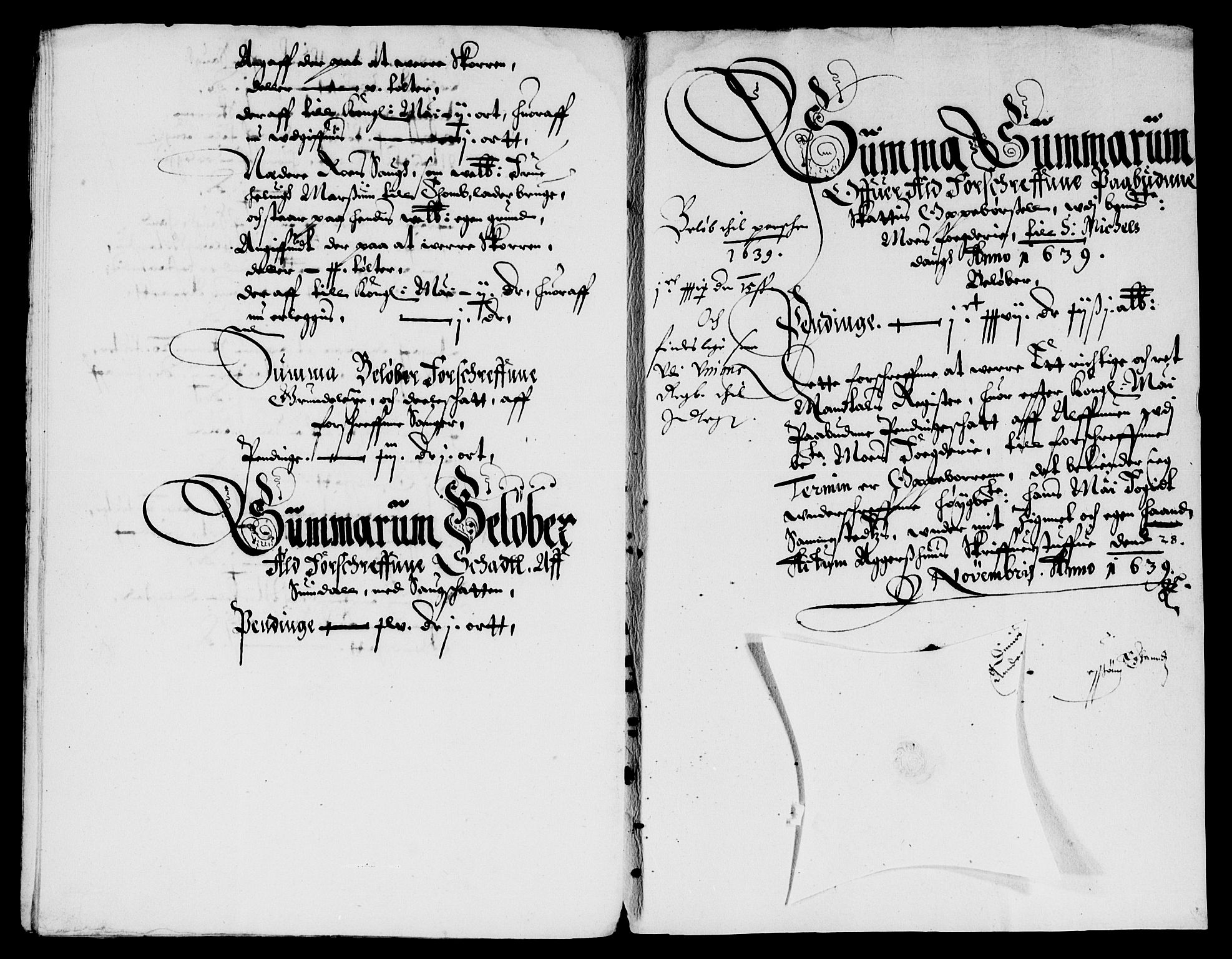 Rentekammeret inntil 1814, Reviderte regnskaper, Lensregnskaper, AV/RA-EA-5023/R/Rb/Rba/L0146: Akershus len, 1639
