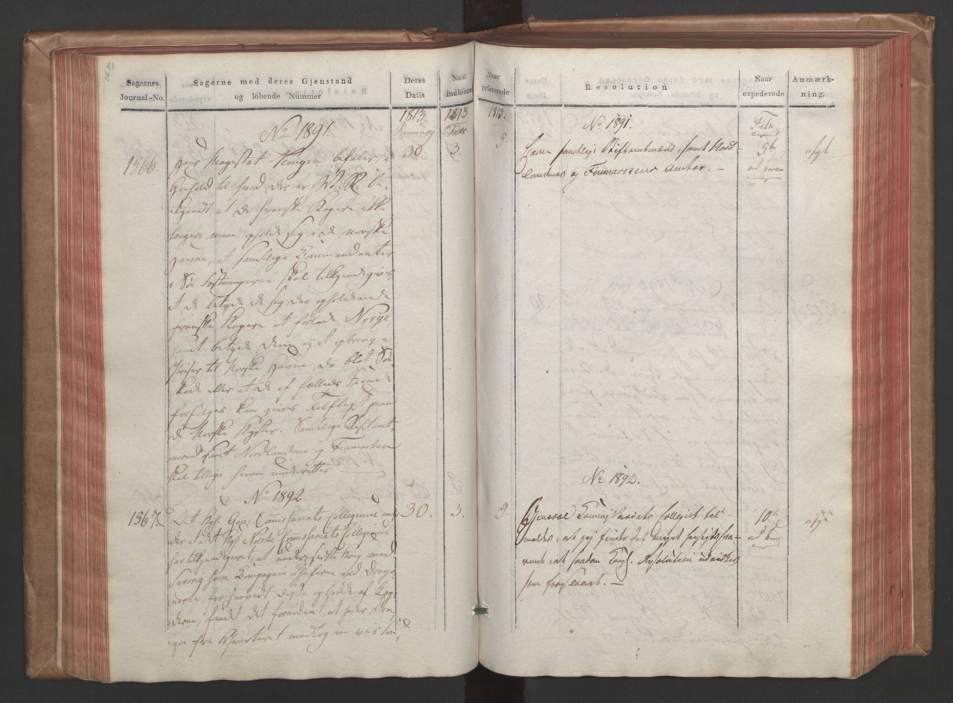 Stattholderembetet 1810-1814, 1. kontor (Kontor A), AV/RA-EA-2872/Aa/L0004: Kollegial referatprotokoll,  j.nr. 1431-1849,  l.nr. 1711-2240, 1812-1813, s. 90