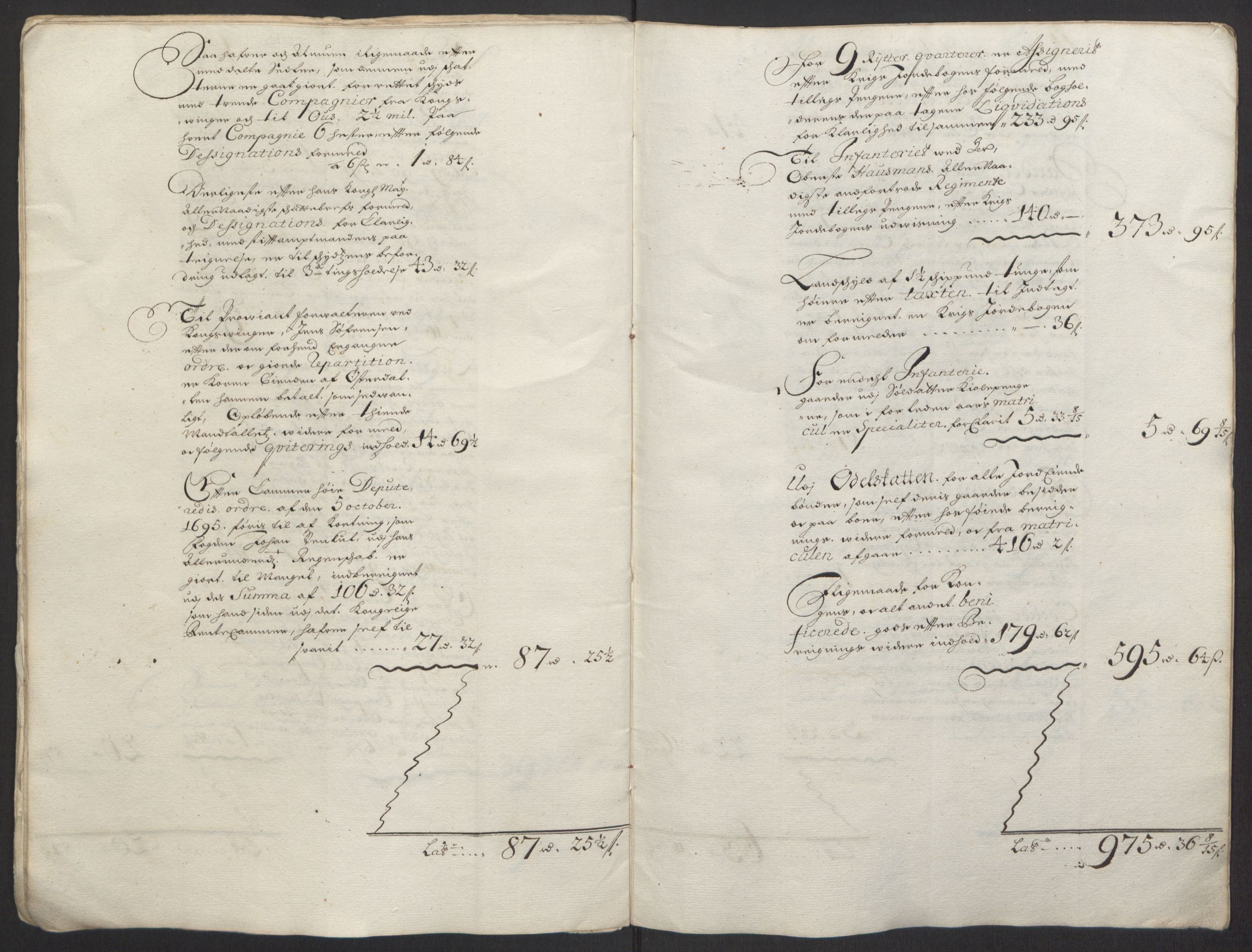 Rentekammeret inntil 1814, Reviderte regnskaper, Fogderegnskap, AV/RA-EA-4092/R13/L0833: Fogderegnskap Solør, Odal og Østerdal, 1695, s. 23