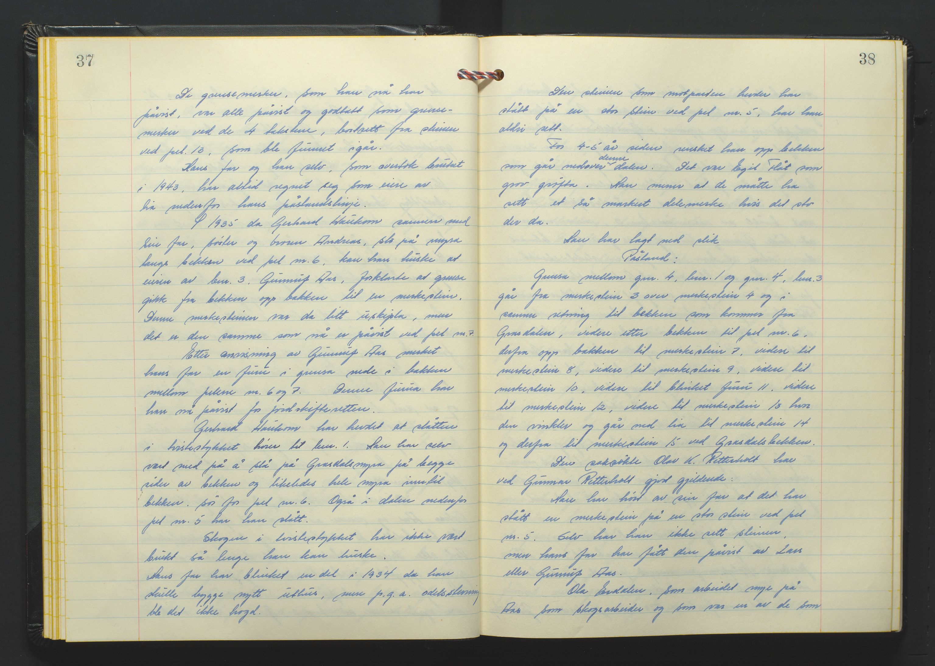 Setesdal jordskifterett, AV/SAK-1541-0008/F/Fa/Faa/L0012: Jordskifteprotokoll med gårdsregister, Setesdal domssokn nr 27 (II), 1970-1971