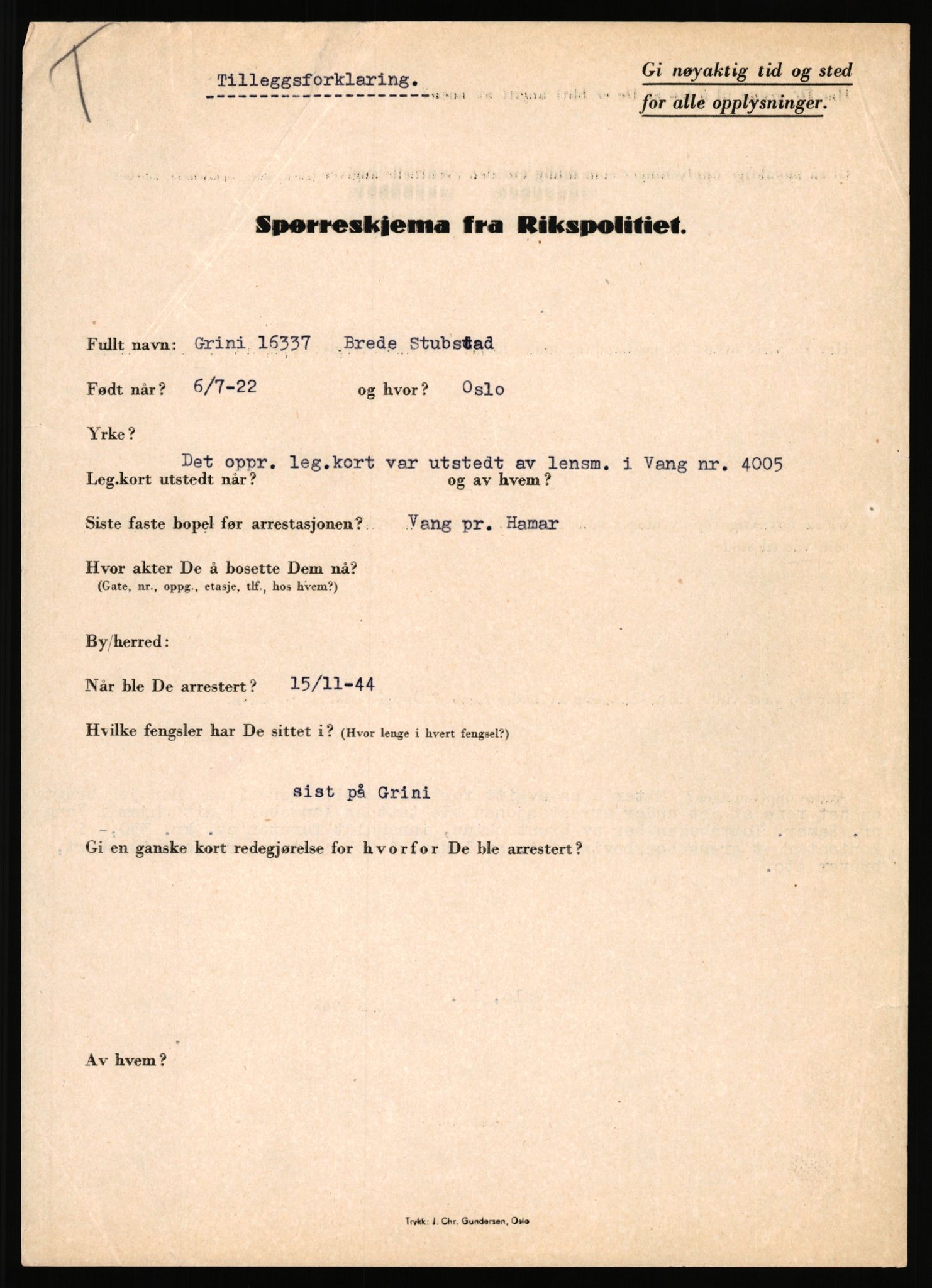 Rikspolitisjefen, AV/RA-S-1560/L/L0016: Sti, Lauritz - Tettum, Karl August, 1940-1945, s. 257