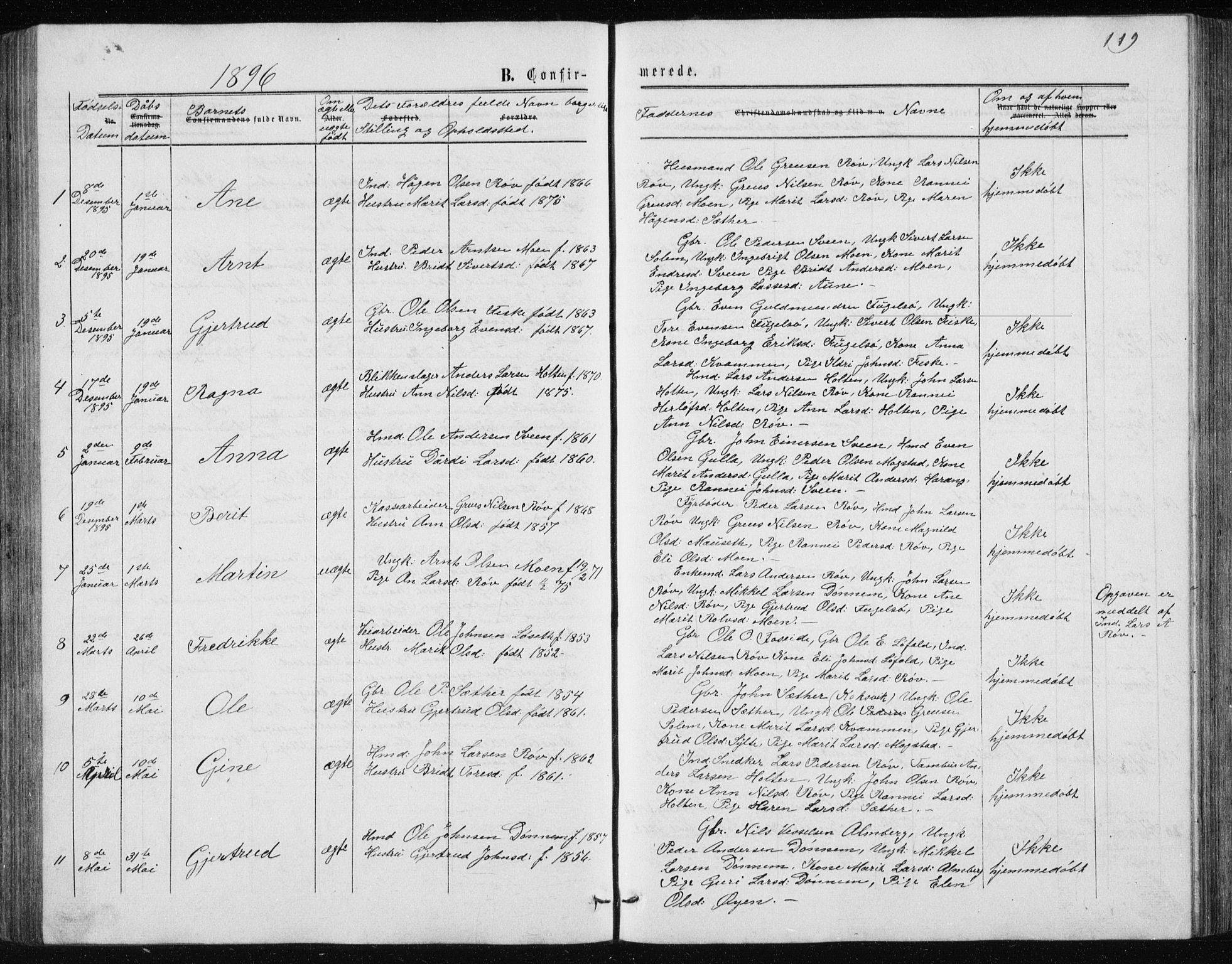 Ministerialprotokoller, klokkerbøker og fødselsregistre - Møre og Romsdal, AV/SAT-A-1454/597/L1064: Klokkerbok nr. 597C01, 1866-1898, s. 119