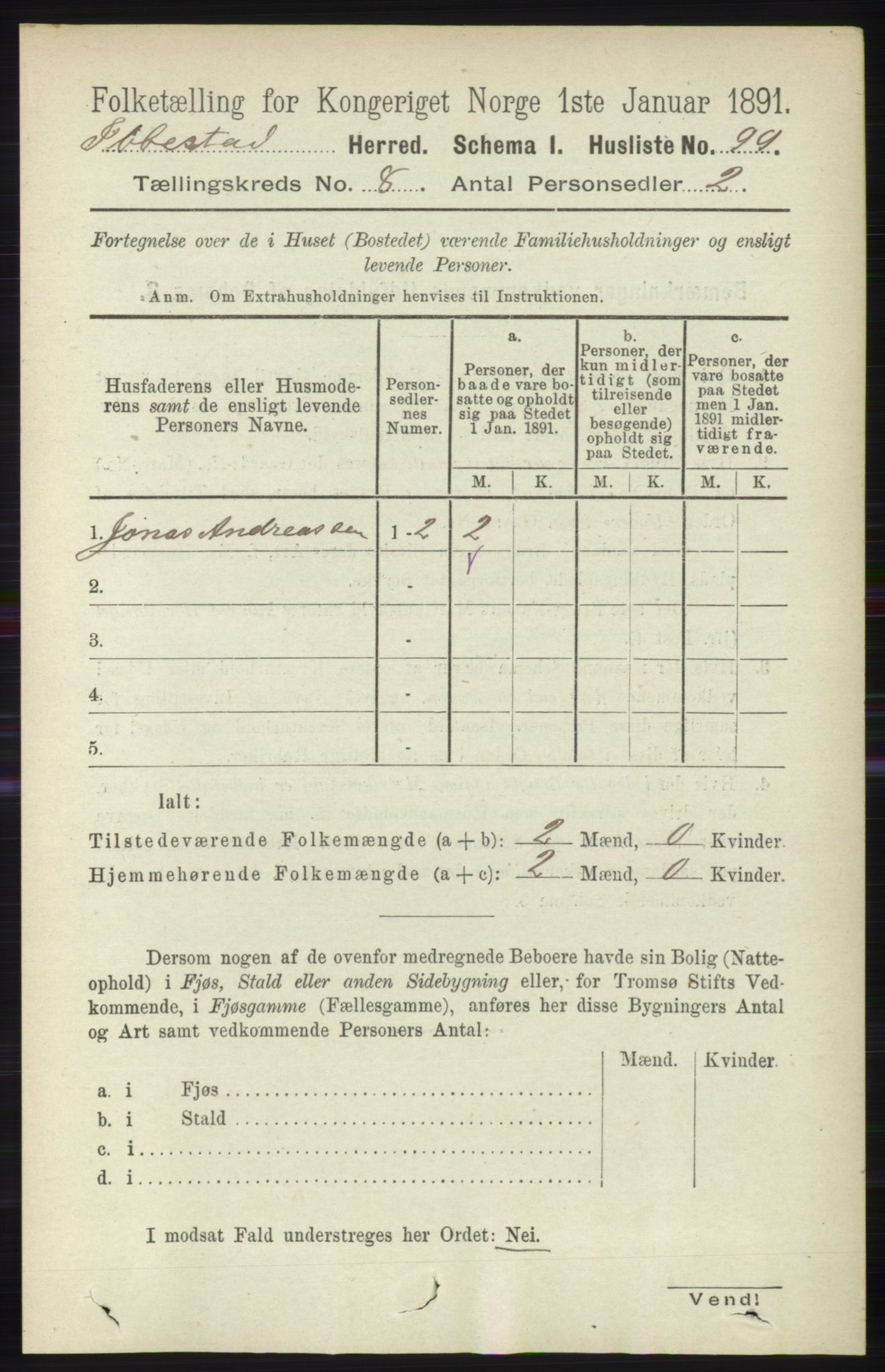 RA, Folketelling 1891 for 1917 Ibestad herred, 1891, s. 5230